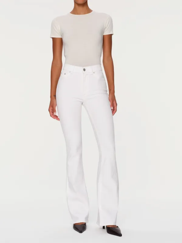 Bridget Boot High Rise Instasculpt™ 33" Jeans | White sold by DL1961