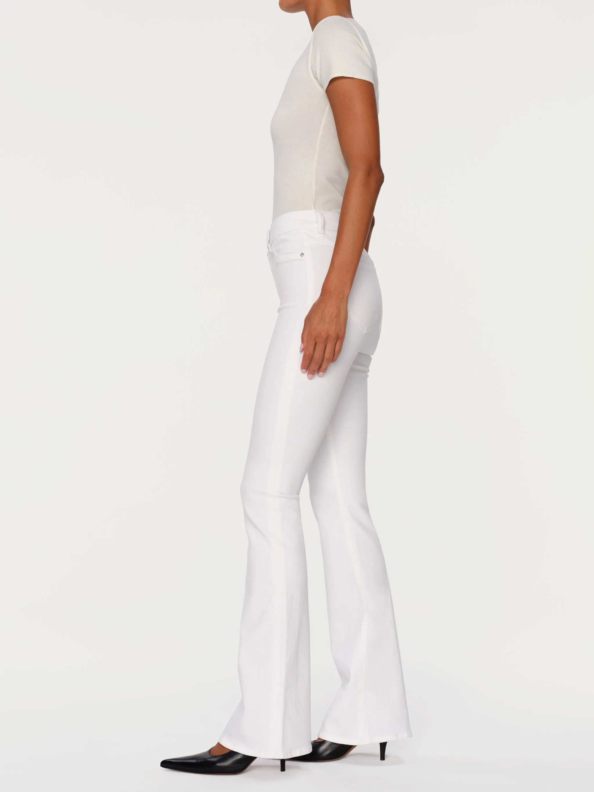 Bridget Boot High Rise Instasculpt™ 33" Jeans | White sold by DL1961 product image thumbnail 2