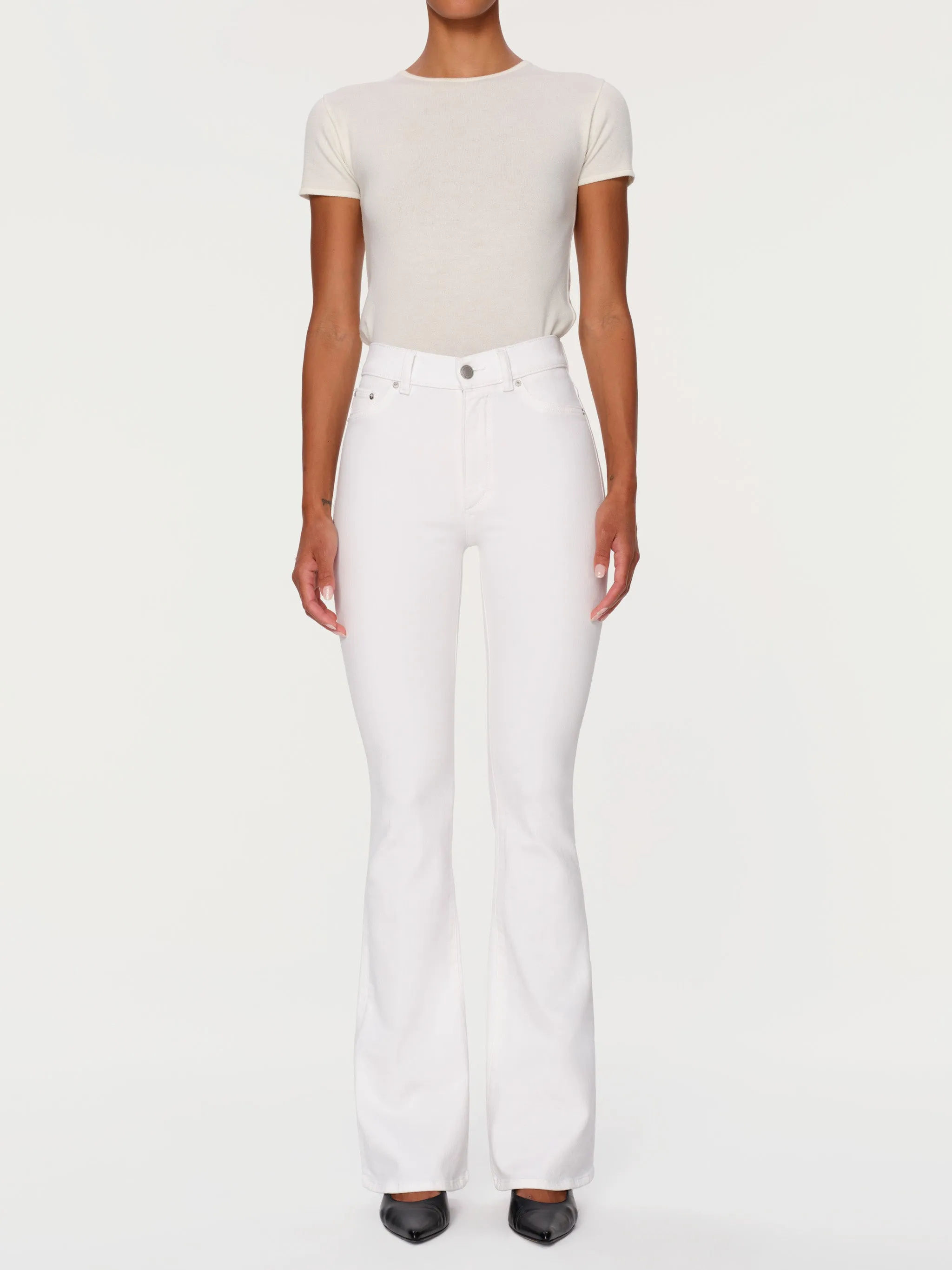 Bridget Boot High Rise Instasculpt™ 33" Jeans | White sold by DL1961 product image thumbnail 4