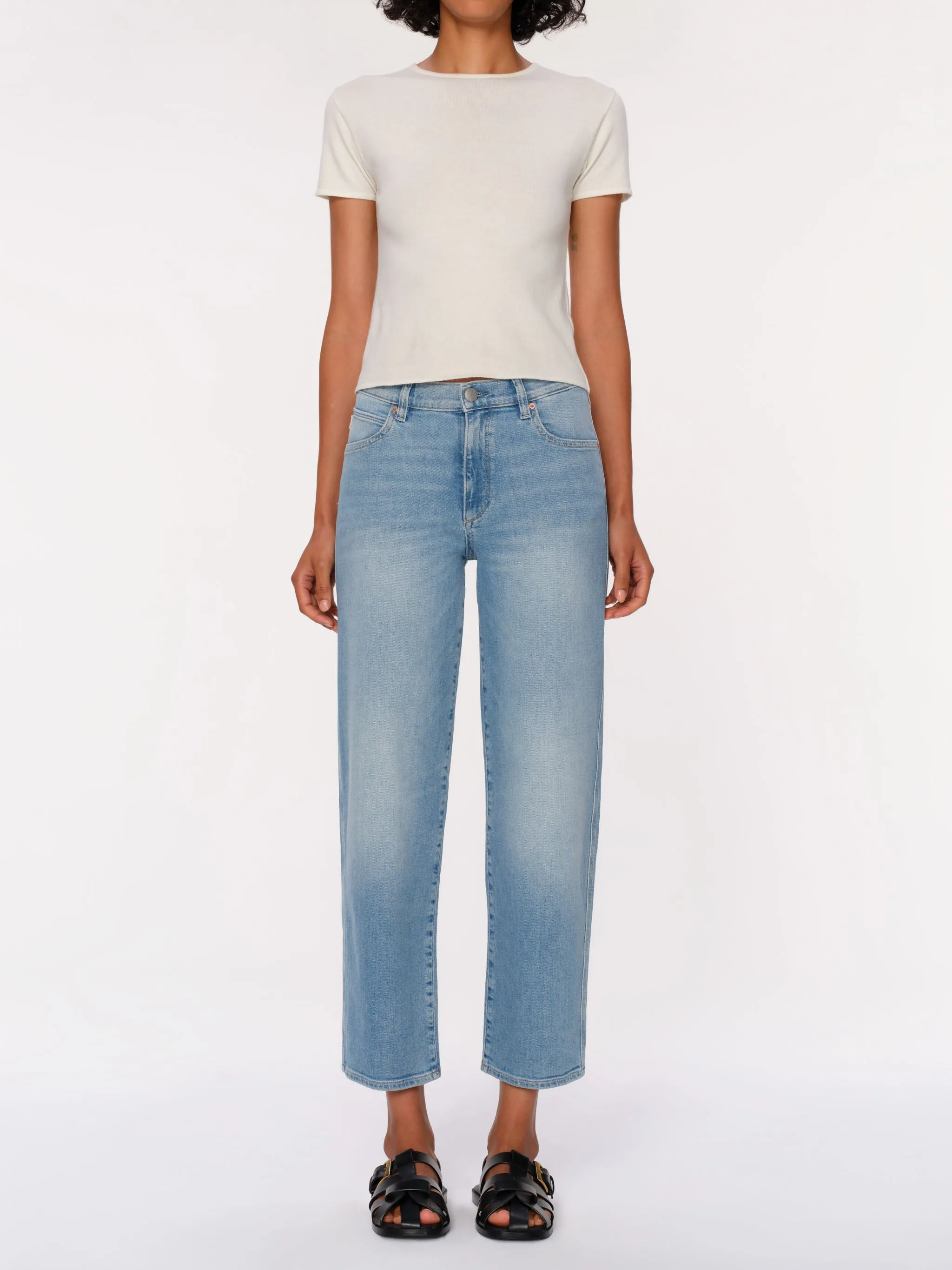Thea Boyfriend Relaxed Tapered Jeans | Fountain sold by DL1961