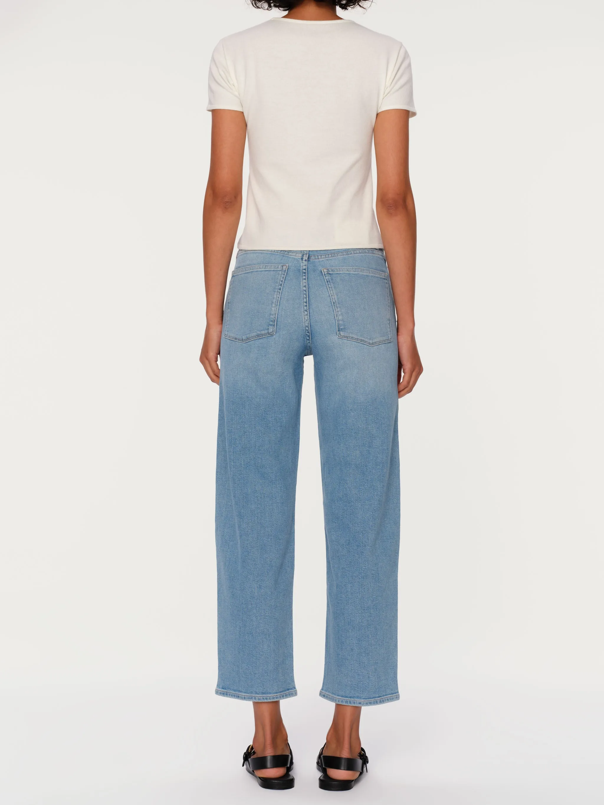 Thea Boyfriend Relaxed Tapered Jeans | Fountain sold by DL1961 product image thumbnail 3