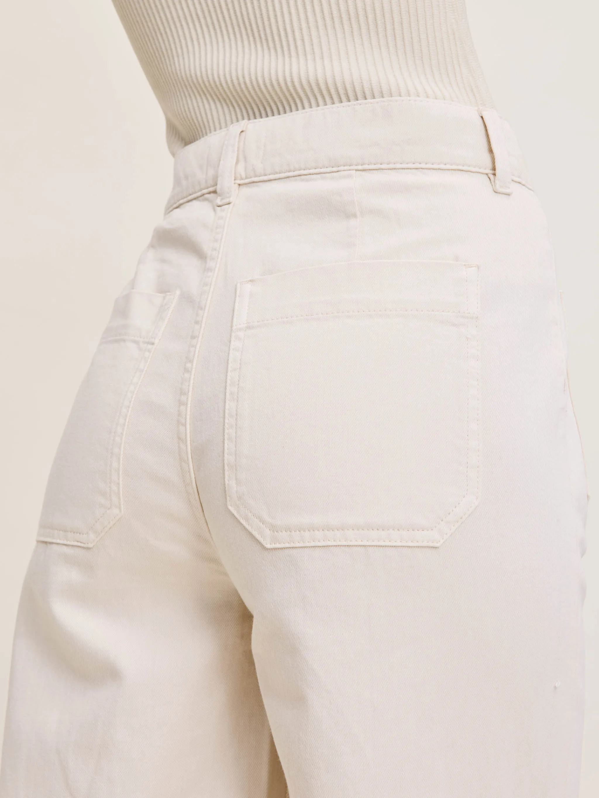 Hepburn Wide Leg High Rise Ankle Jeans | Flax sold by DL1961 product image thumbnail 5