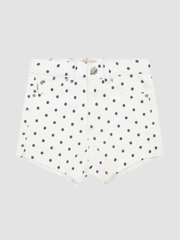 Lucy Shorts High Rise | Marine Dots sold by DL1961