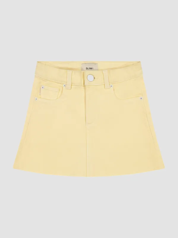Jenny Mini Skirt | Citron sold by DL1961