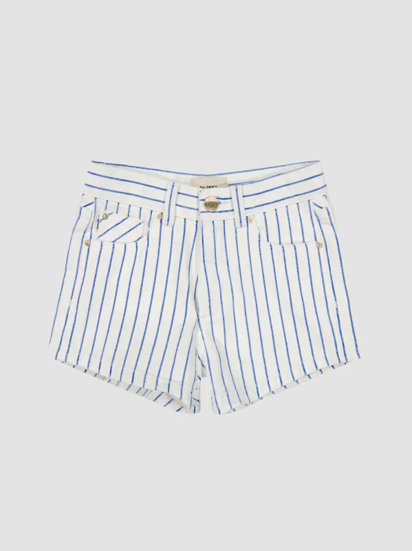 Lucy Shorts High Rise | Nautical Stripe sold by DL1961