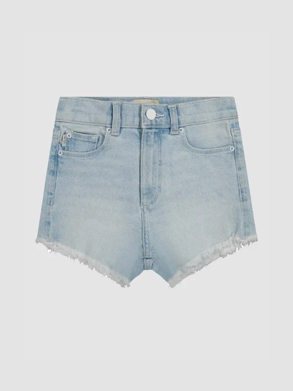 Lucy Shorts High Rise | Poolside Frayed sold by DL1961