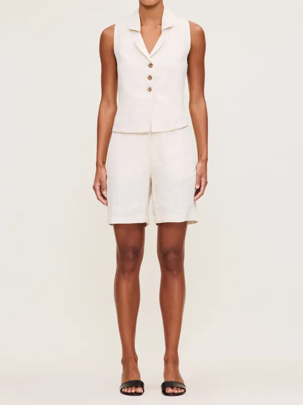 Taylor Short Ultra High Rise 7" | Flax Linen sold by DL1961