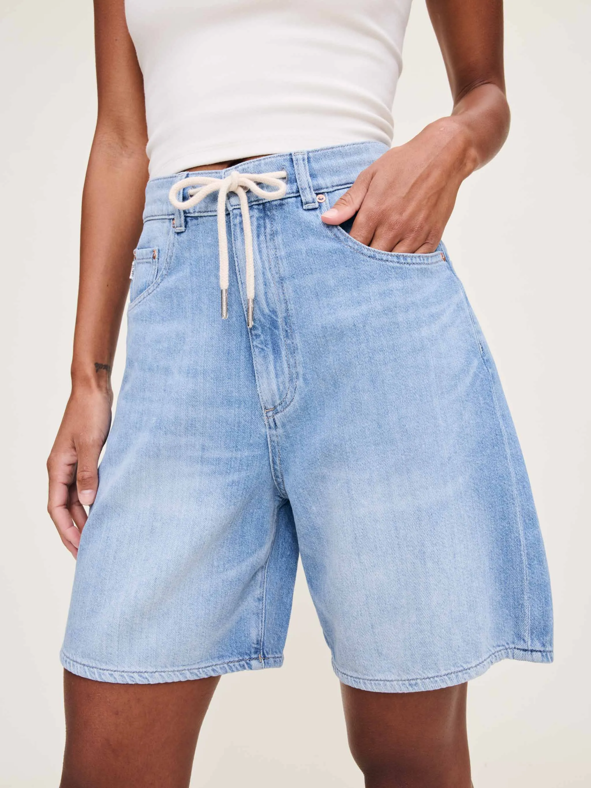 Taylor Drawstring Short: High Rise 7" | Beachwave sold by DL1961 product image thumbnail 2