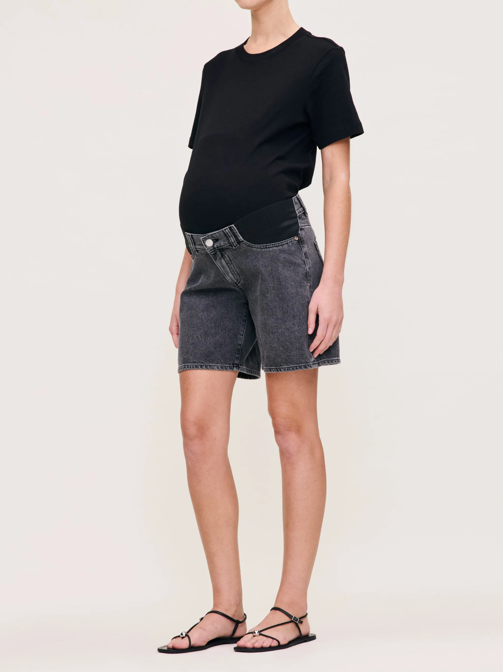 Taylor Jean Short Maternity Relaxed 7" | Nightshade sold by DL1961