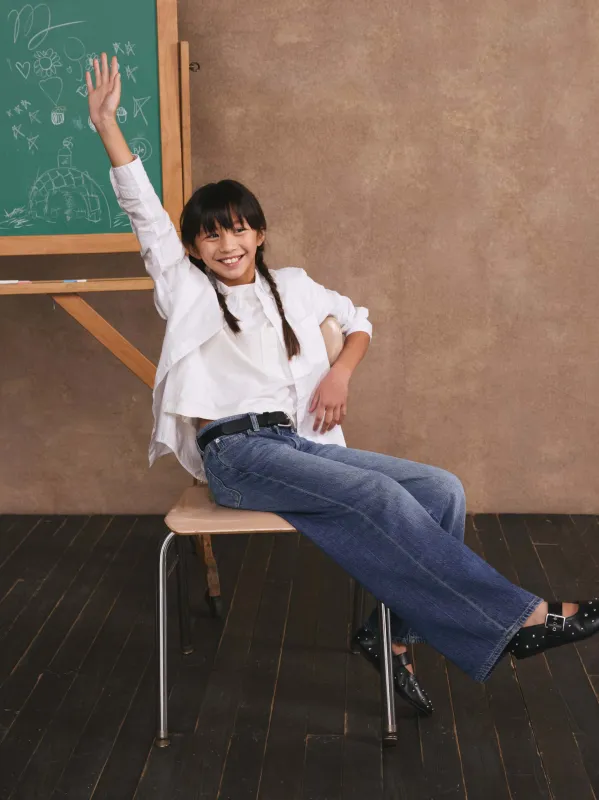 Nini Wide Leg Low Rise Jeans | Blue Harbor sold by DL1961