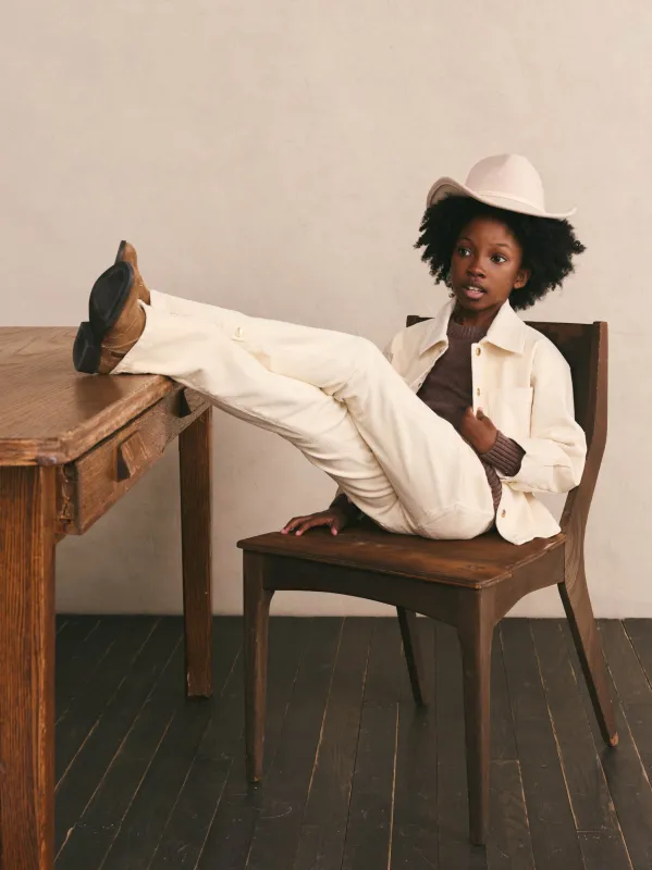 Olivia Shirt | Manilla Corduroy made by DL1961