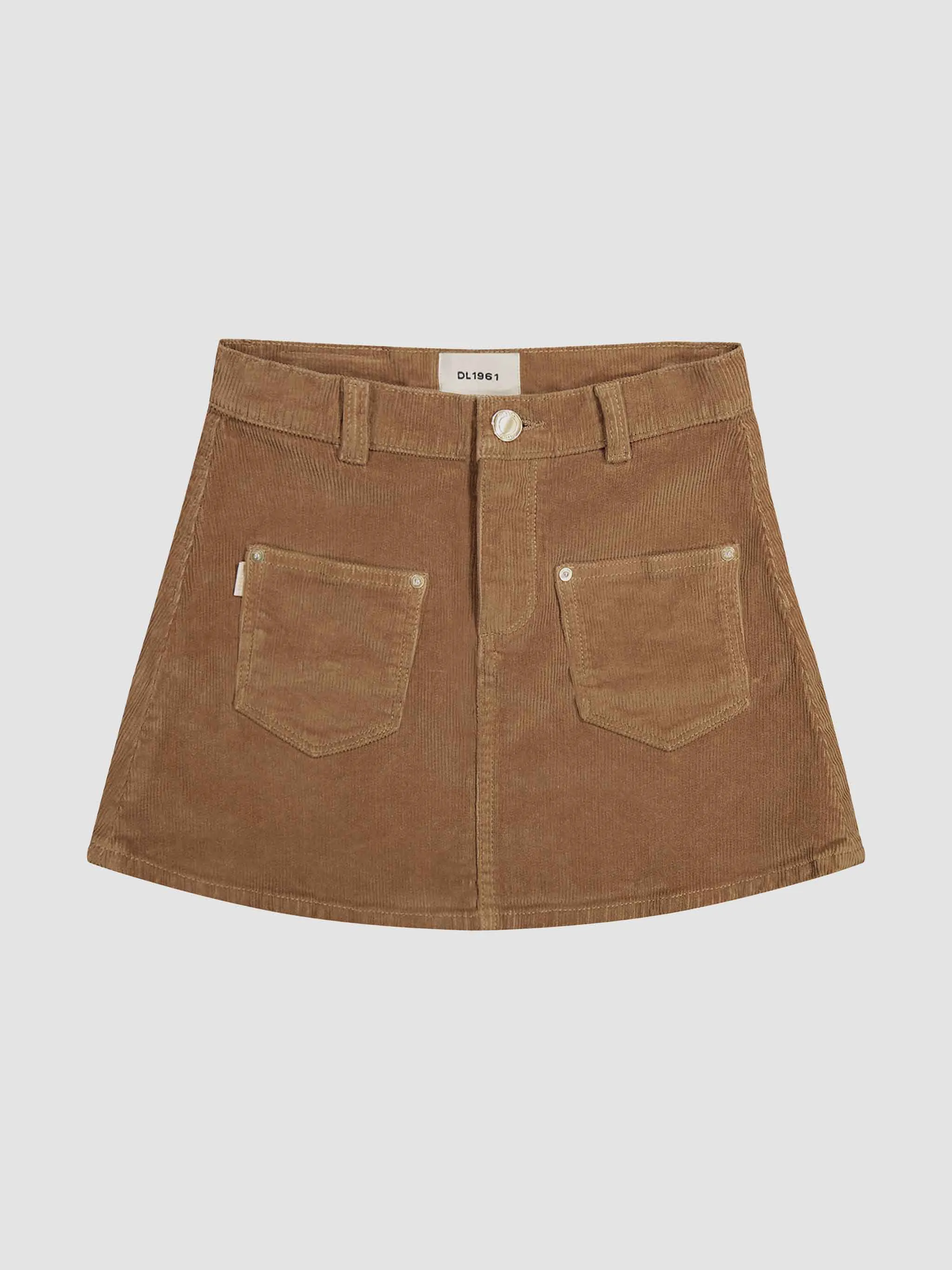 Jenny Mini Skirt | Teakwood sold by DL1961 product image thumbnail 2