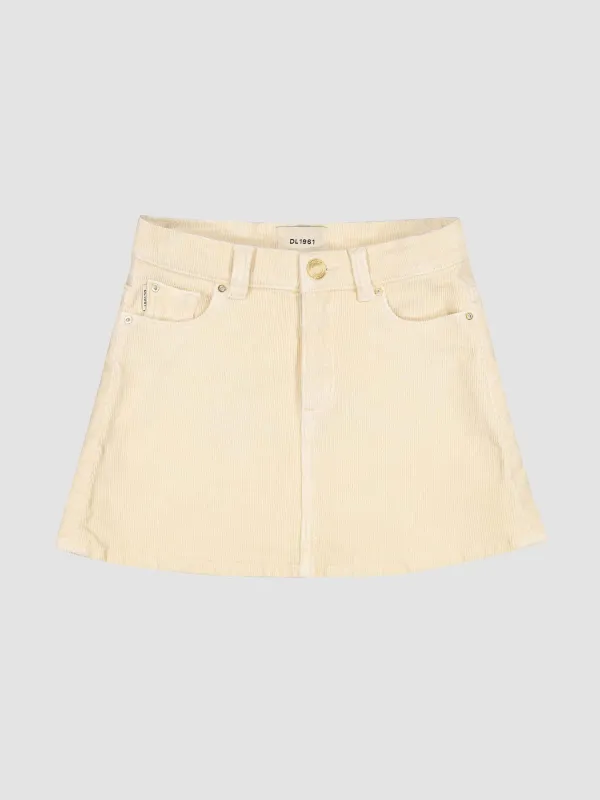 Jenny Mini Skirt |  Manilla Corduroy sold by DL1961