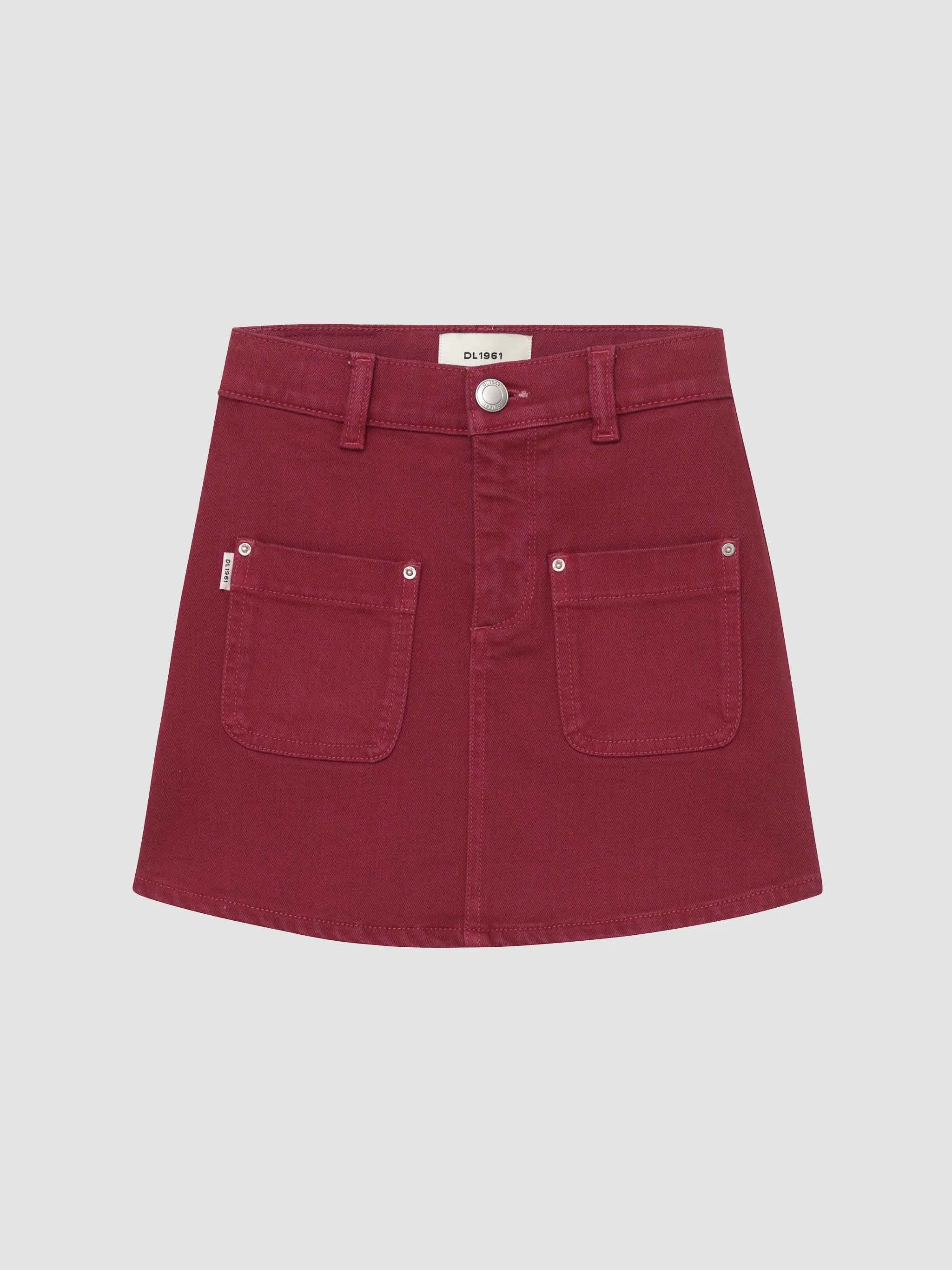 Jenny Mini Skirt | Crimson sold by DL1961