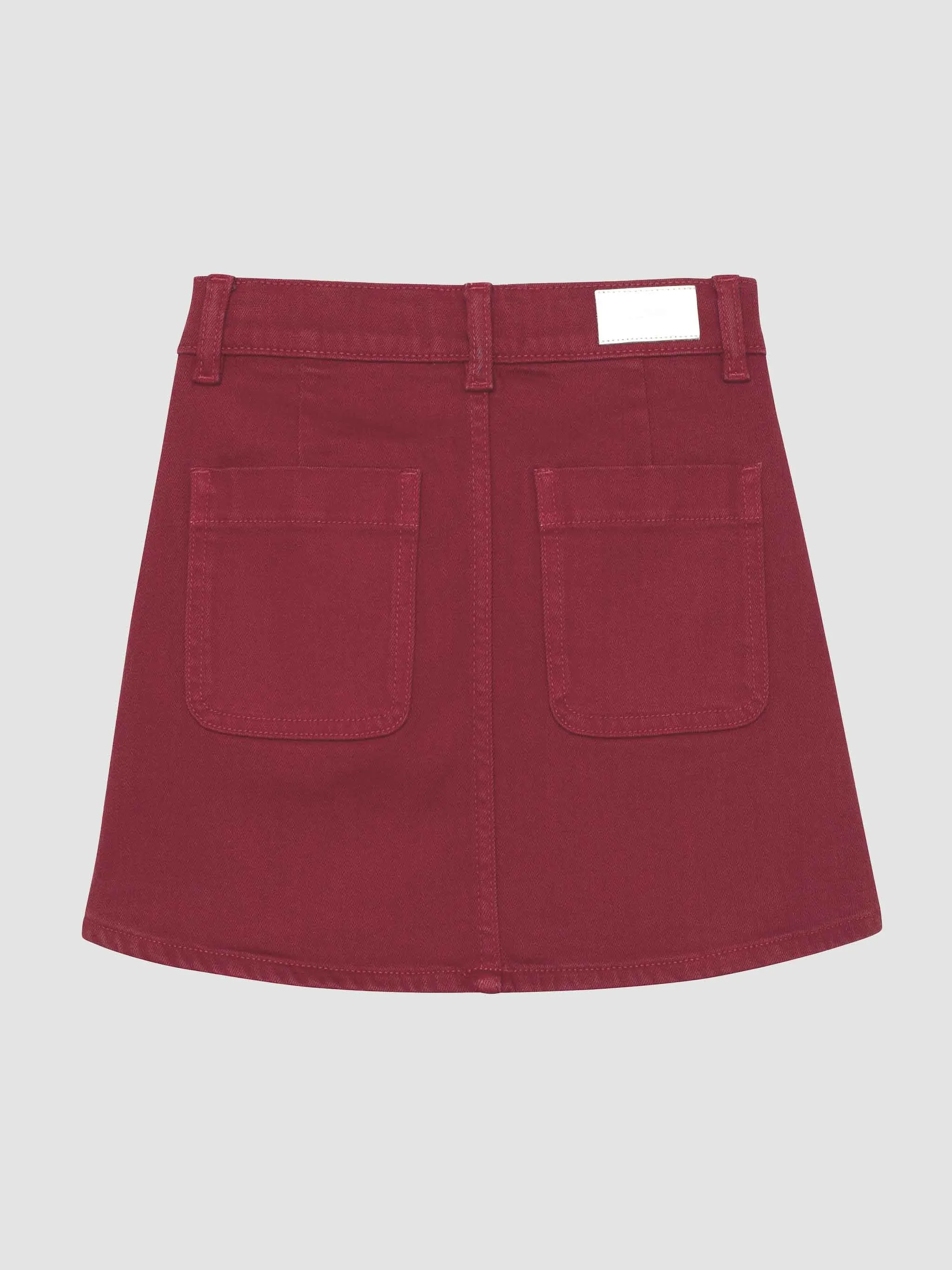 Jenny Mini Skirt | Crimson sold by DL1961 product image thumbnail 2
