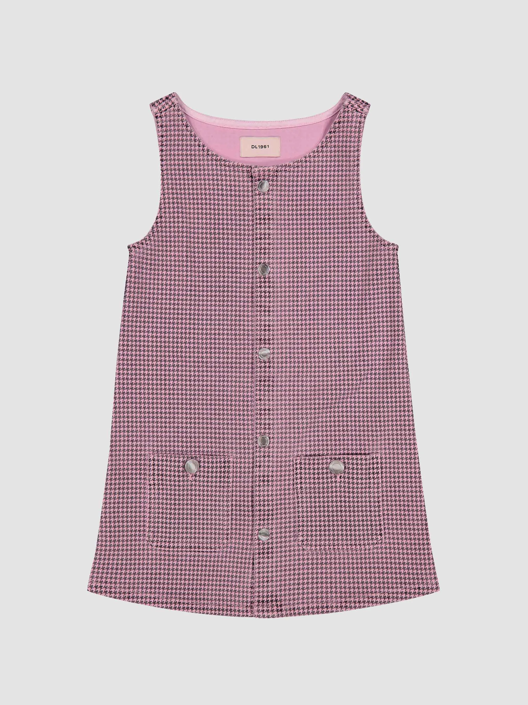 Hana Dress | Pink Houndstooth sold by DL1961 product image thumbnail 2
