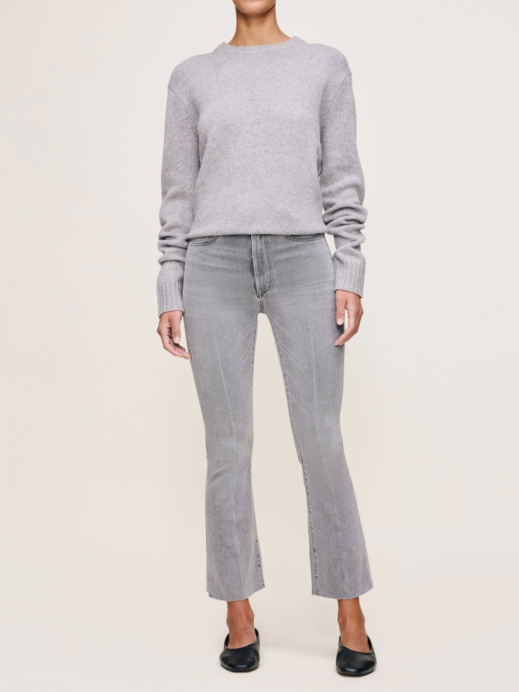 Bridget Boot High Rise Instasculpt™ Crop Jeans | Grey Cove sold by DL1961