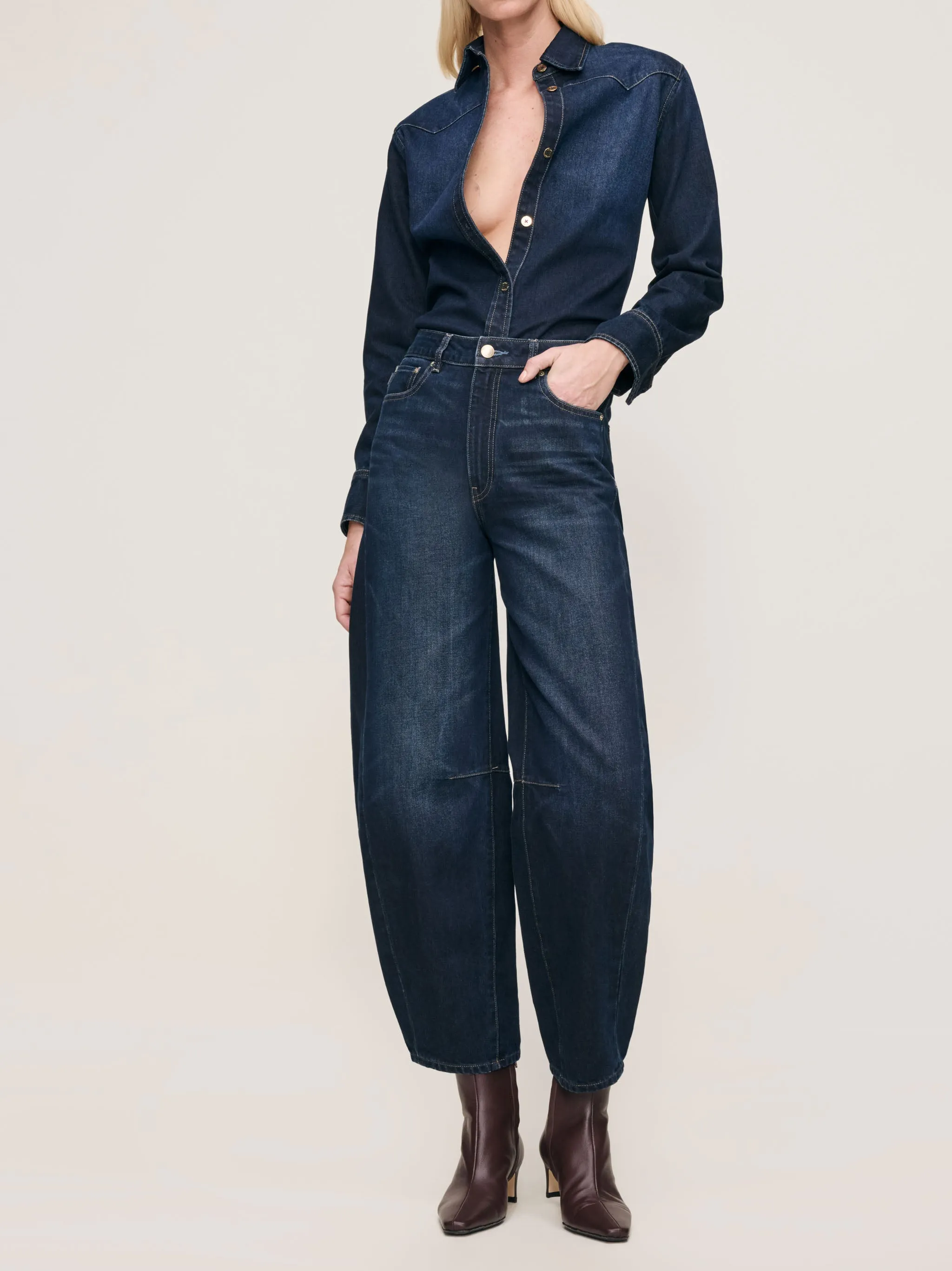 Miro Barrel High Rise 28" Jeans | Ventura sold by DL1961 product image thumbnail 2