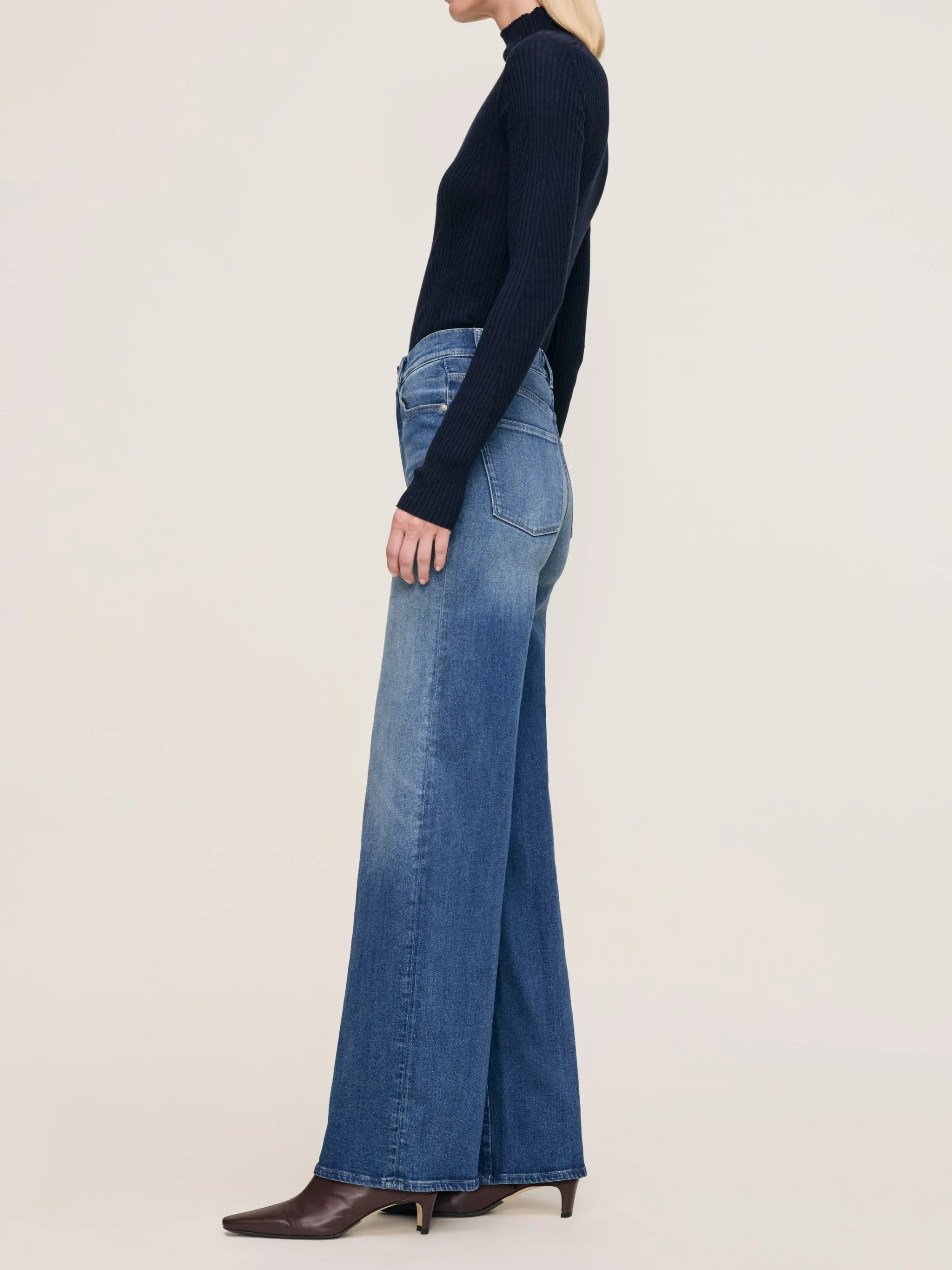 Hepburn Wide Leg High Rise 32" Jeans | Oceanside sold by DL1961 product image thumbnail 2