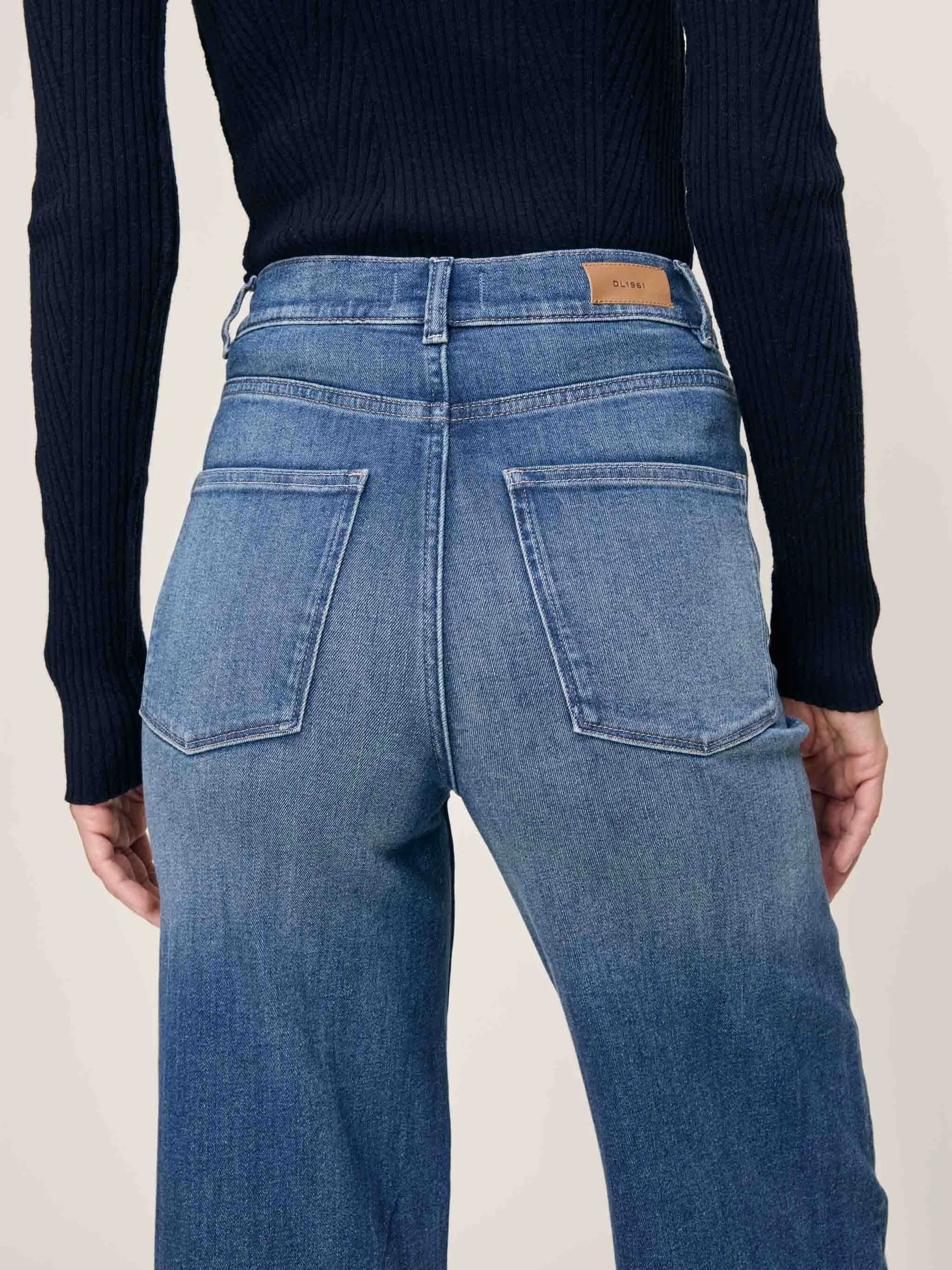Hepburn Wide Leg High Rise 32" Jeans | Oceanside sold by DL1961 product image thumbnail 5