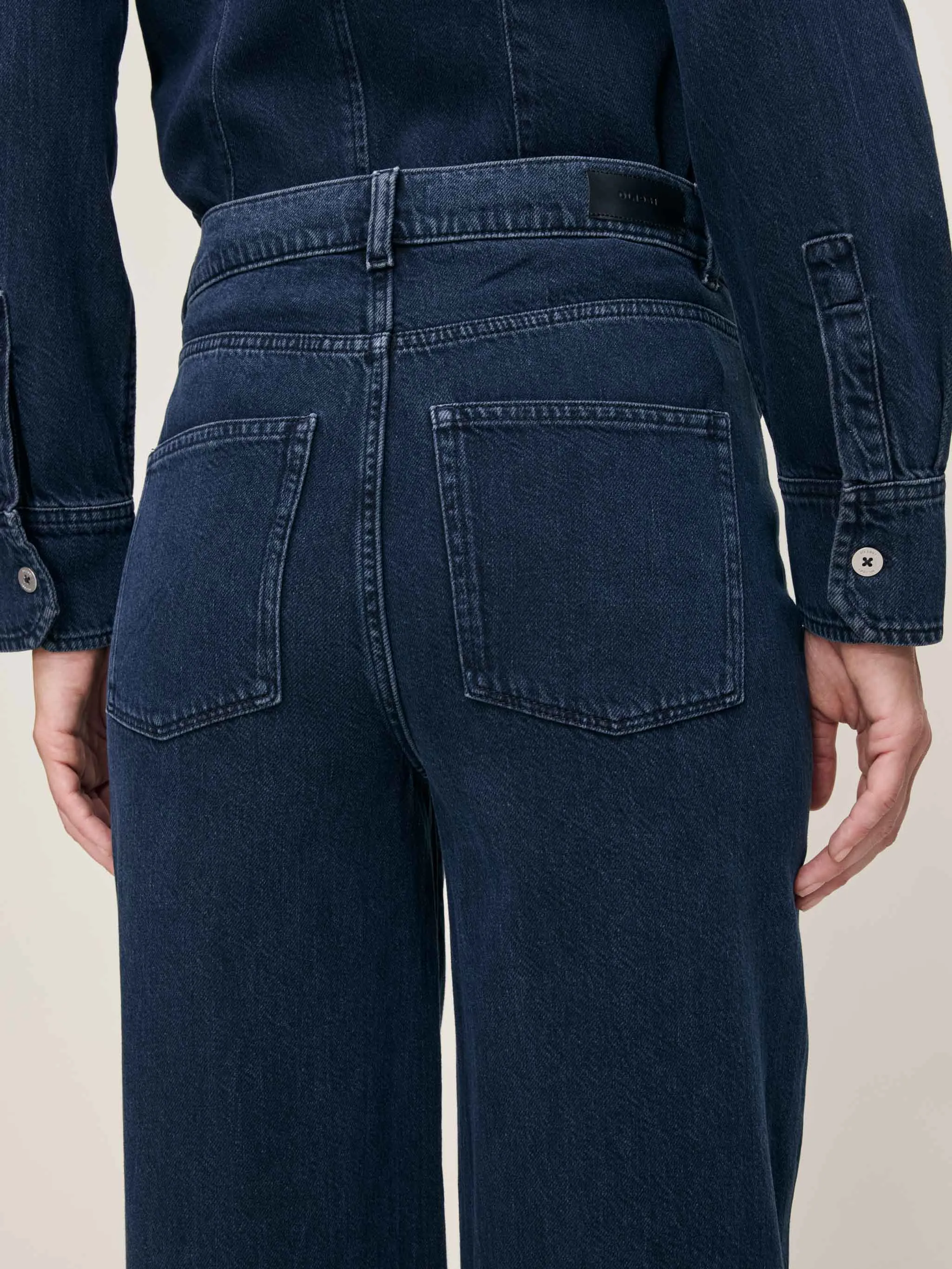 Hepburn Wide Leg High Rise 32" Jeans | Crater Lake sold by DL1961 product image thumbnail 5