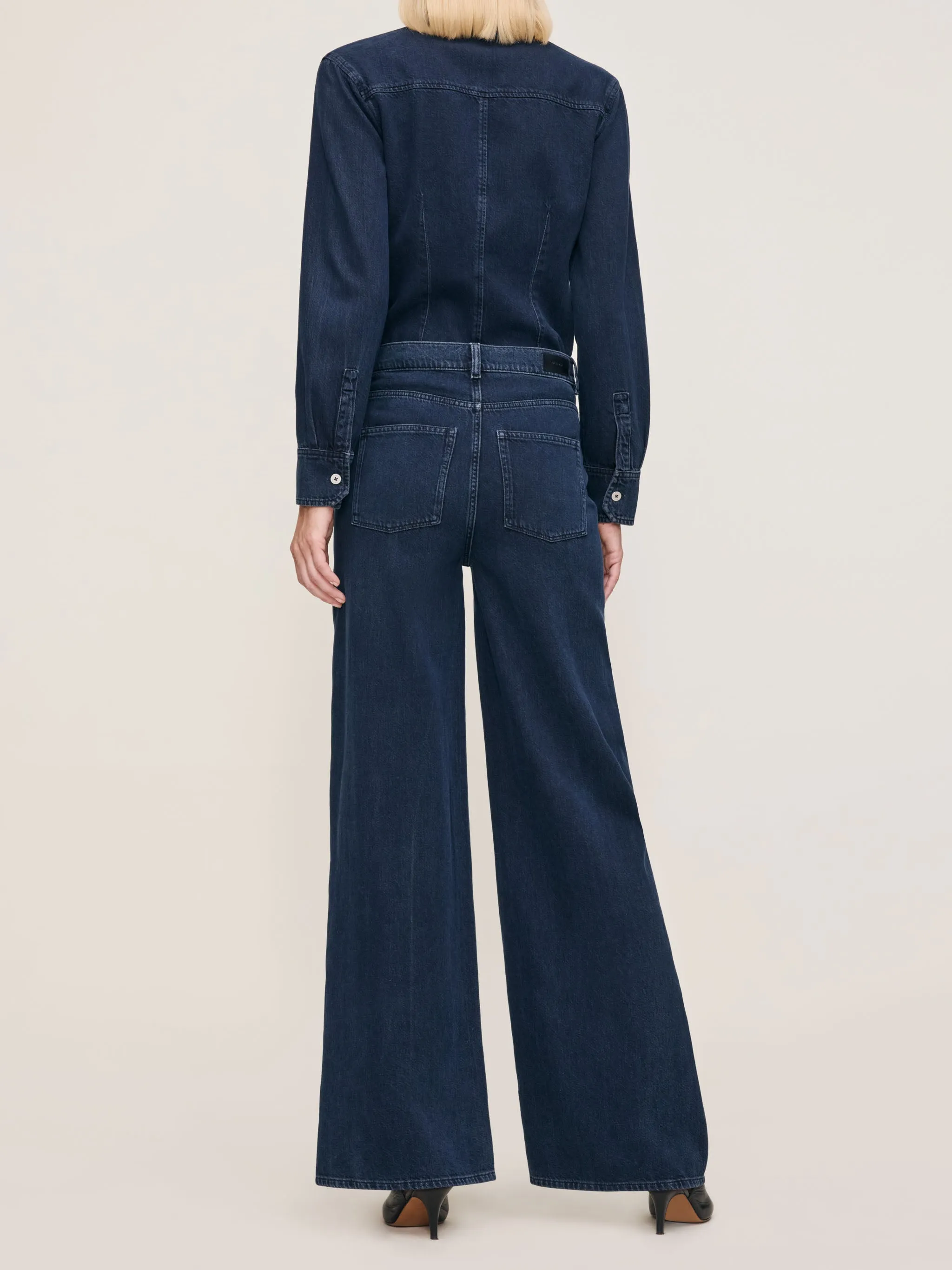 Hepburn Wide Leg High Rise 32" Jeans | Crater Lake sold by DL1961 product image thumbnail 3