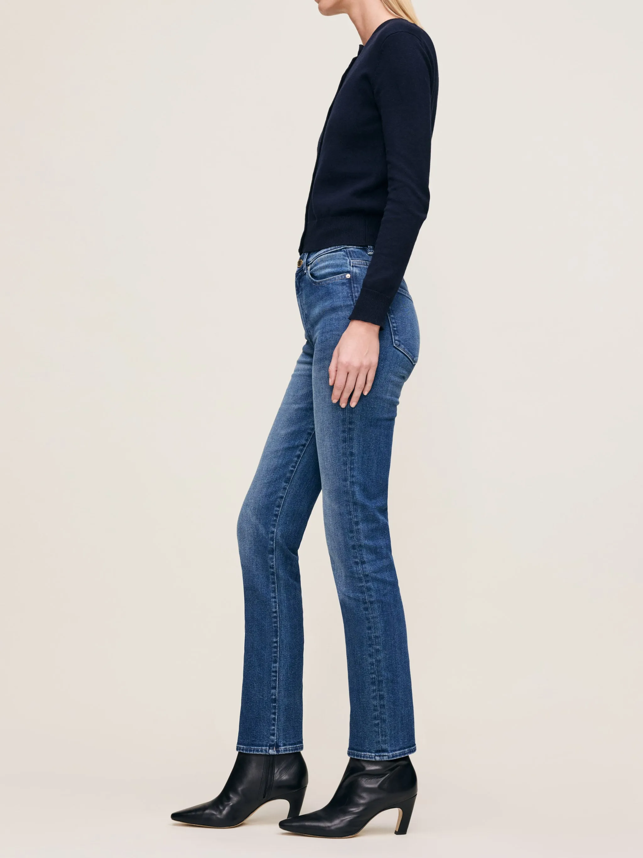 Halle Straight High Rise Instasculpt™ 29" Jeans | Oceanside sold by DL1961 product image thumbnail 2