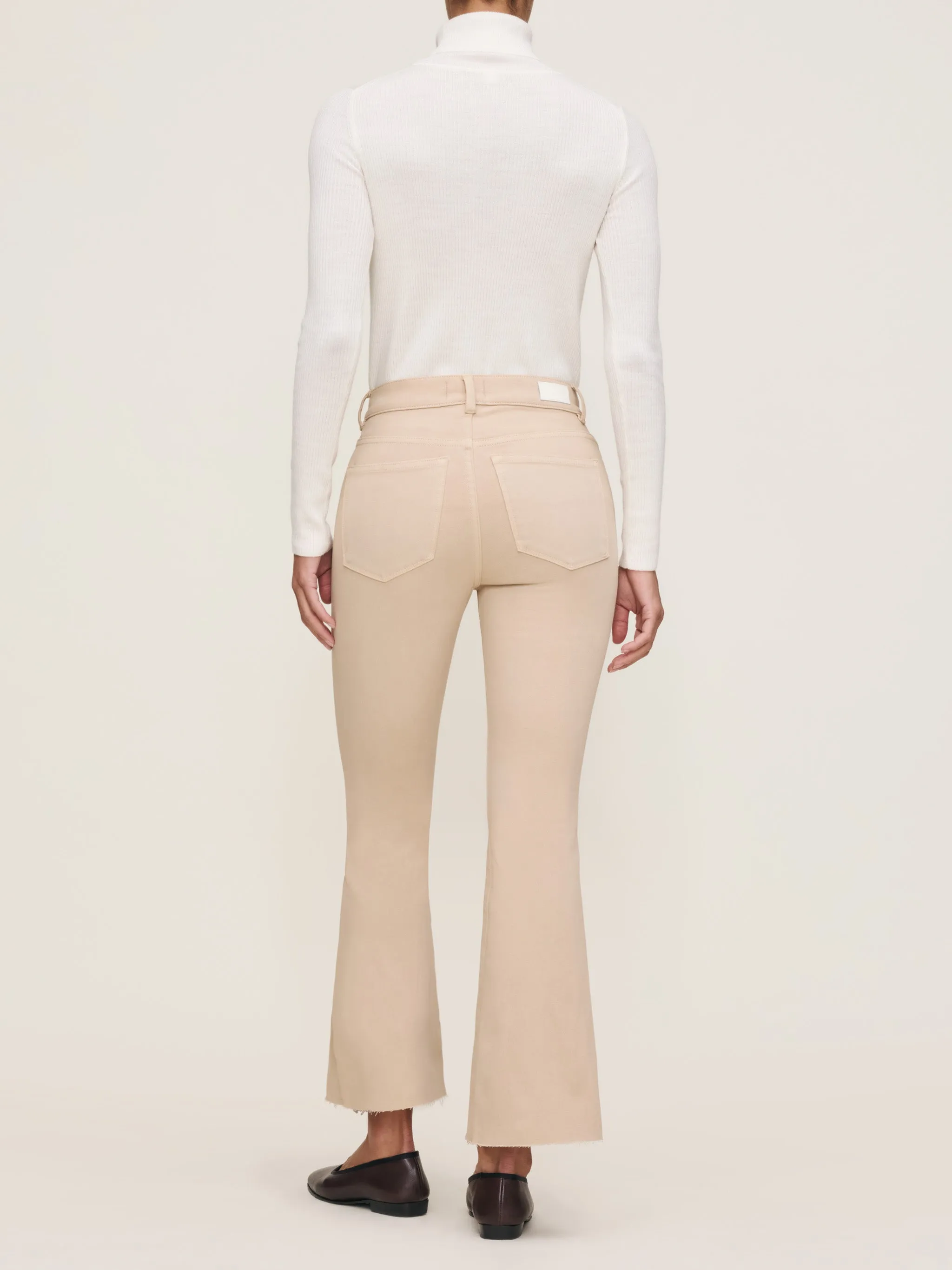 Bridget Boot High Rise Instasculpt™ Crop Jeans | Almond sold by DL1961 product image thumbnail 3