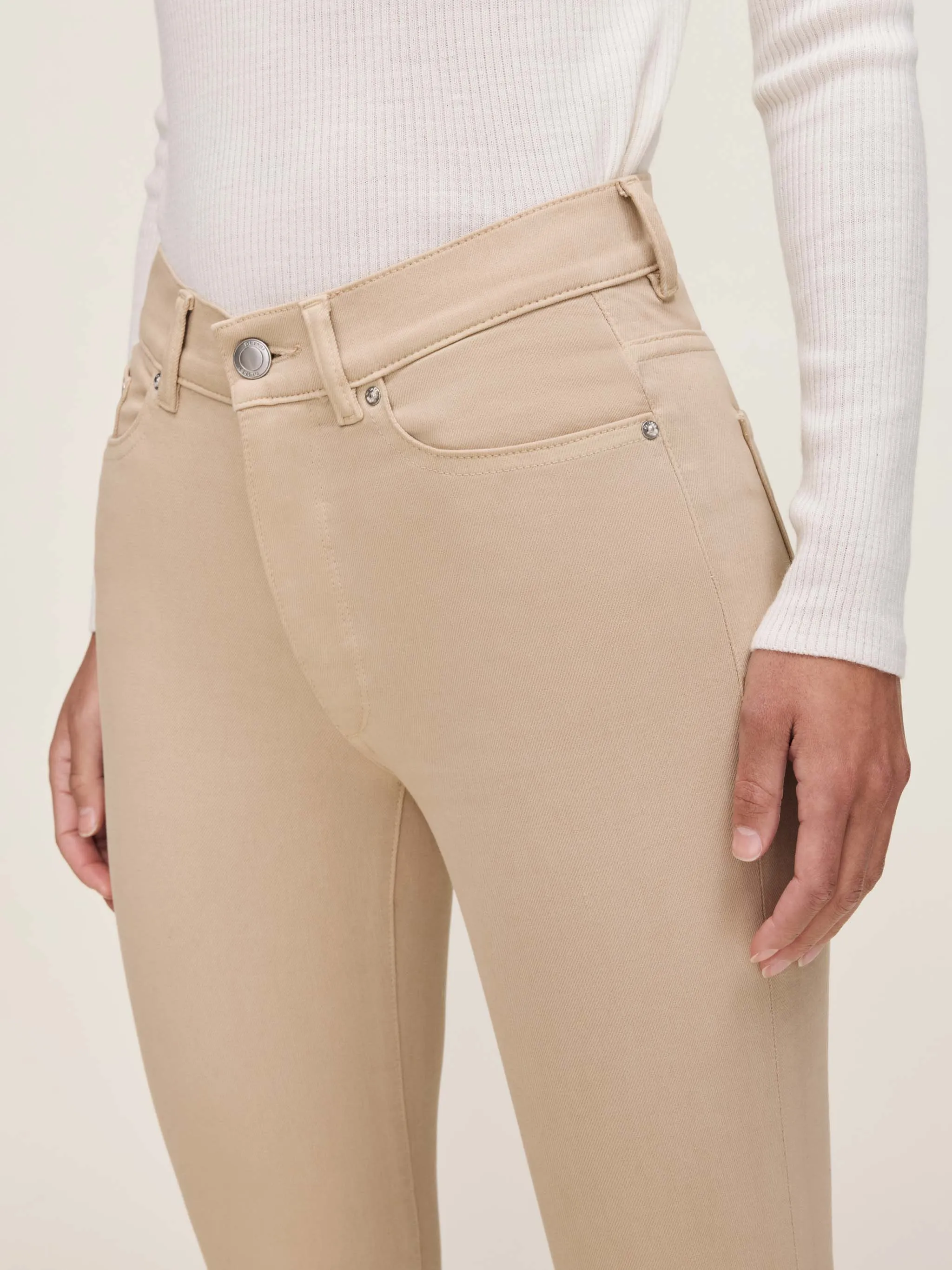 Bridget Boot High Rise Instasculpt™ Crop Jeans | Almond sold by DL1961 product image thumbnail 5