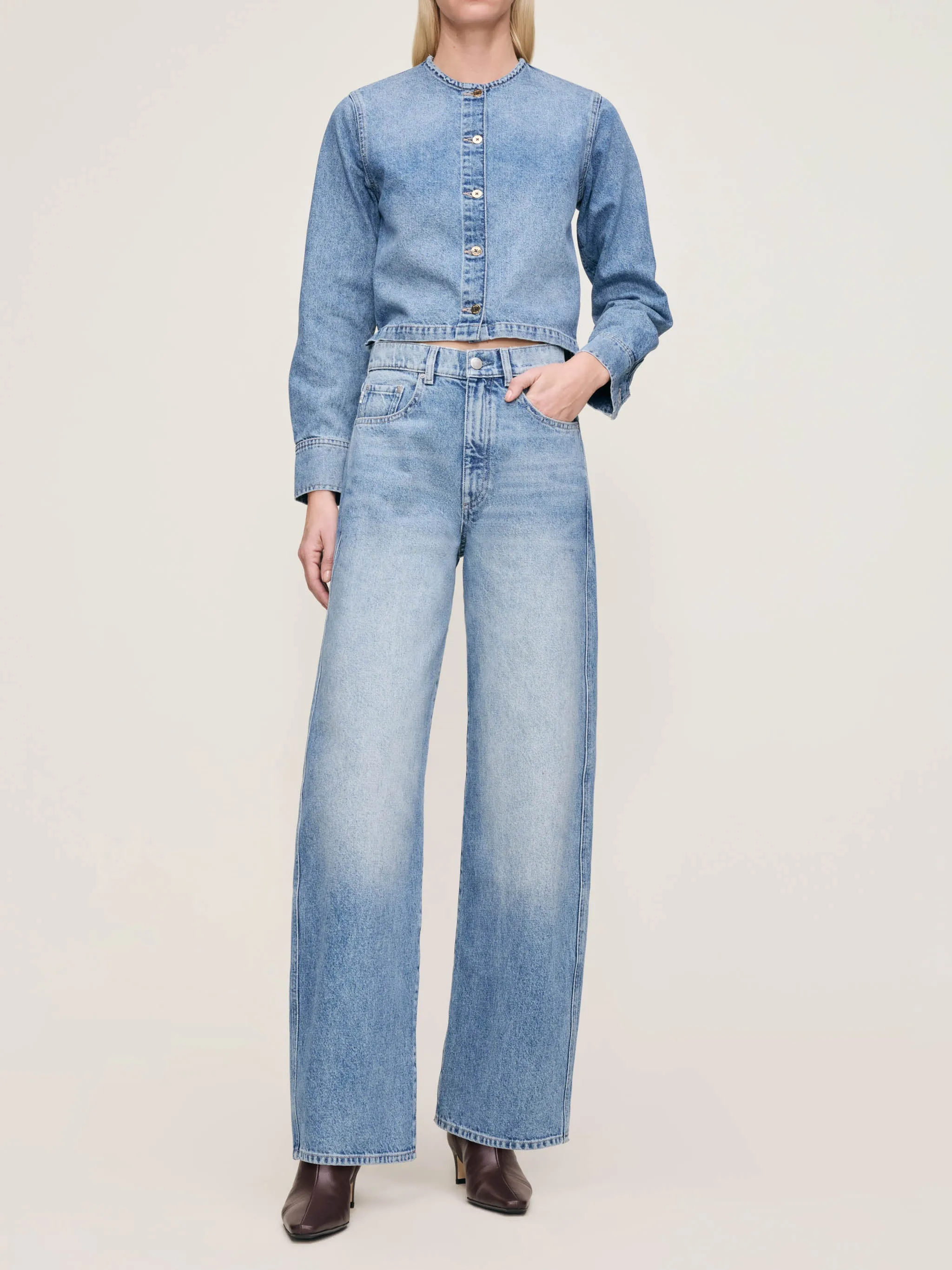 Taylor Relaxed Barrel Ultra High Rise 31" Jeans | Salt Lake sold by DL1961 product image thumbnail 2