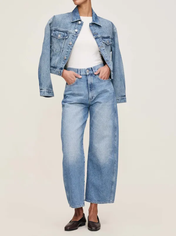 Taylor Relaxed Barrel Ultra High Rise 27" Jeans | Salt Lake sold by DL1961