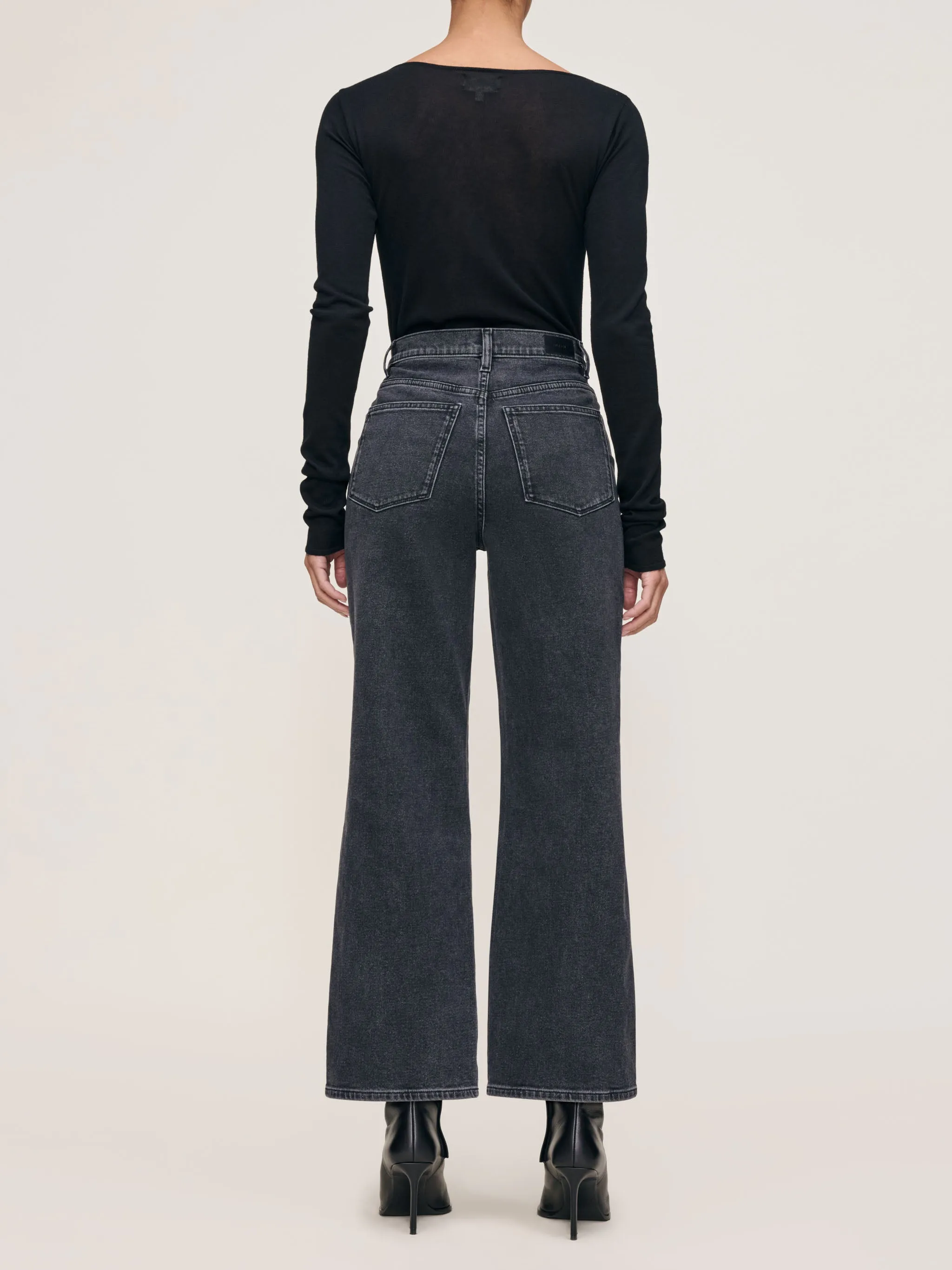 Karmine Refined Wide Leg High Rise 28" Jeans | Nightshade sold by DL1961 product image thumbnail 3