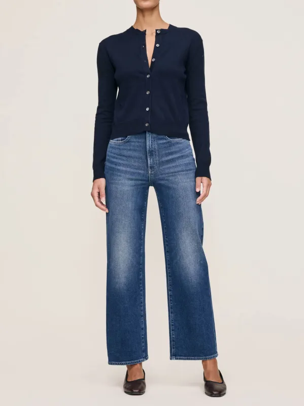 Karmine Refined Wide Leg High Rise 28" Jeans | Clearwater sold by DL1961