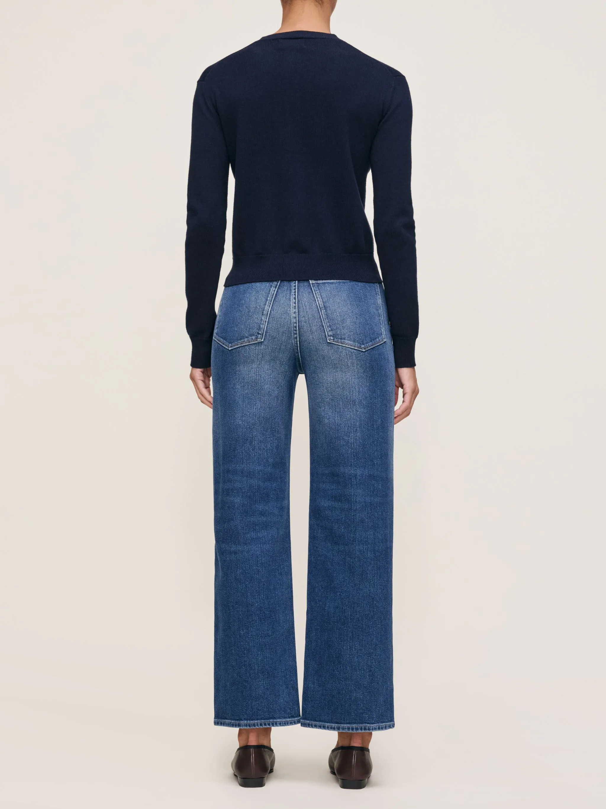Karmine Refined Wide Leg High Rise 28" Jeans | Clearwater sold by DL1961 product image thumbnail 3