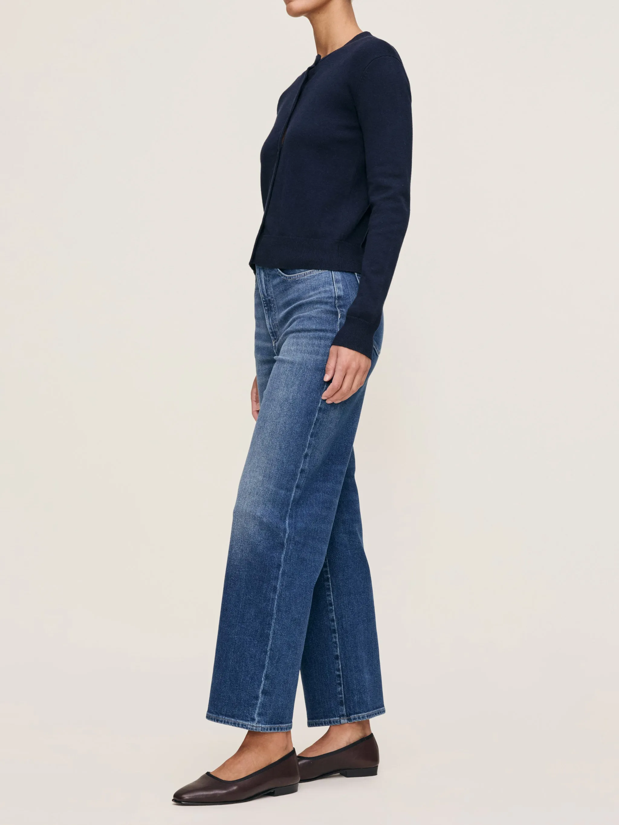 Karmine Refined Wide Leg High Rise 28" Jeans | Clearwater sold by DL1961 product image thumbnail 2