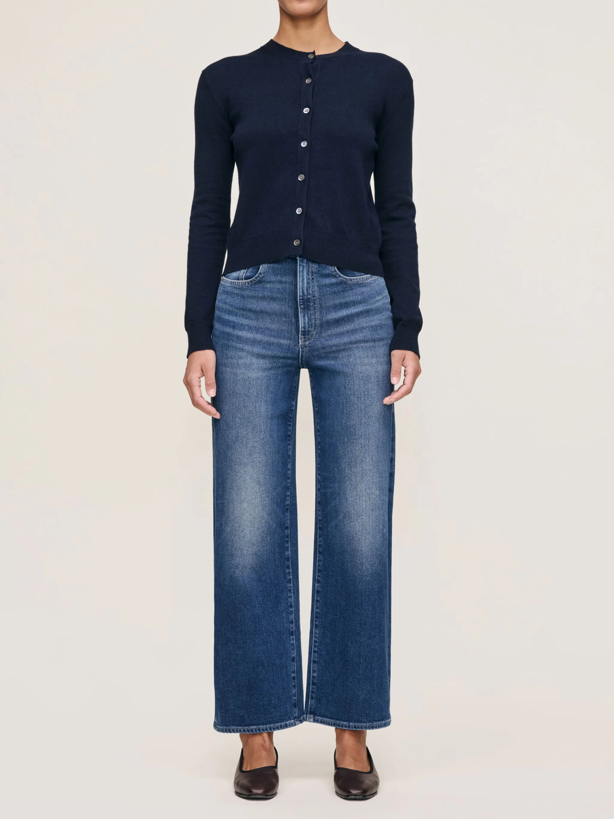 Karmine Refined Wide Leg High Rise 28" Jeans | Clearwater sold by DL1961 product image thumbnail 4