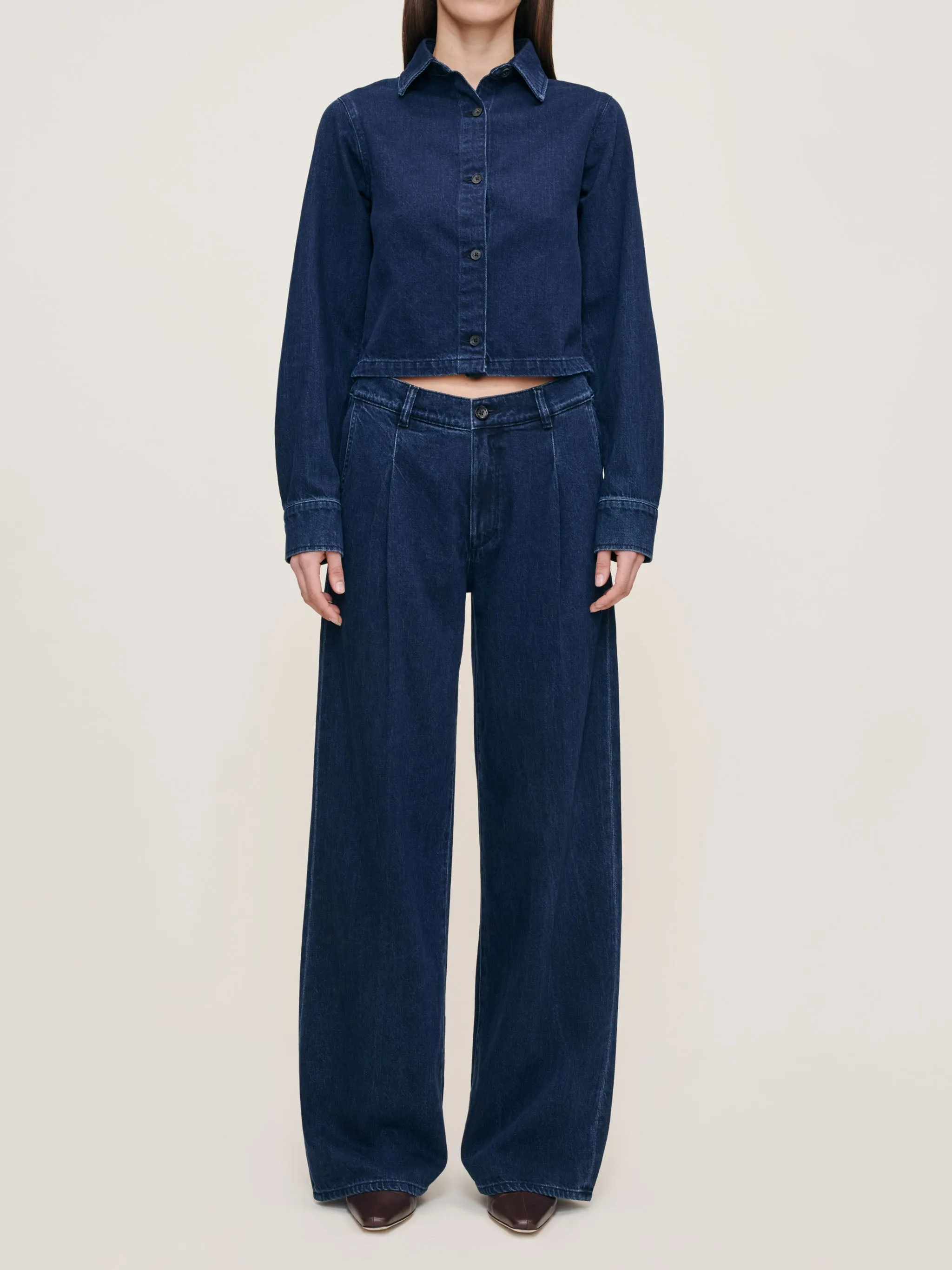 Isabel Wide Leg 31.5" Jeans | Rain Storm sold by DL1961 product image thumbnail 2