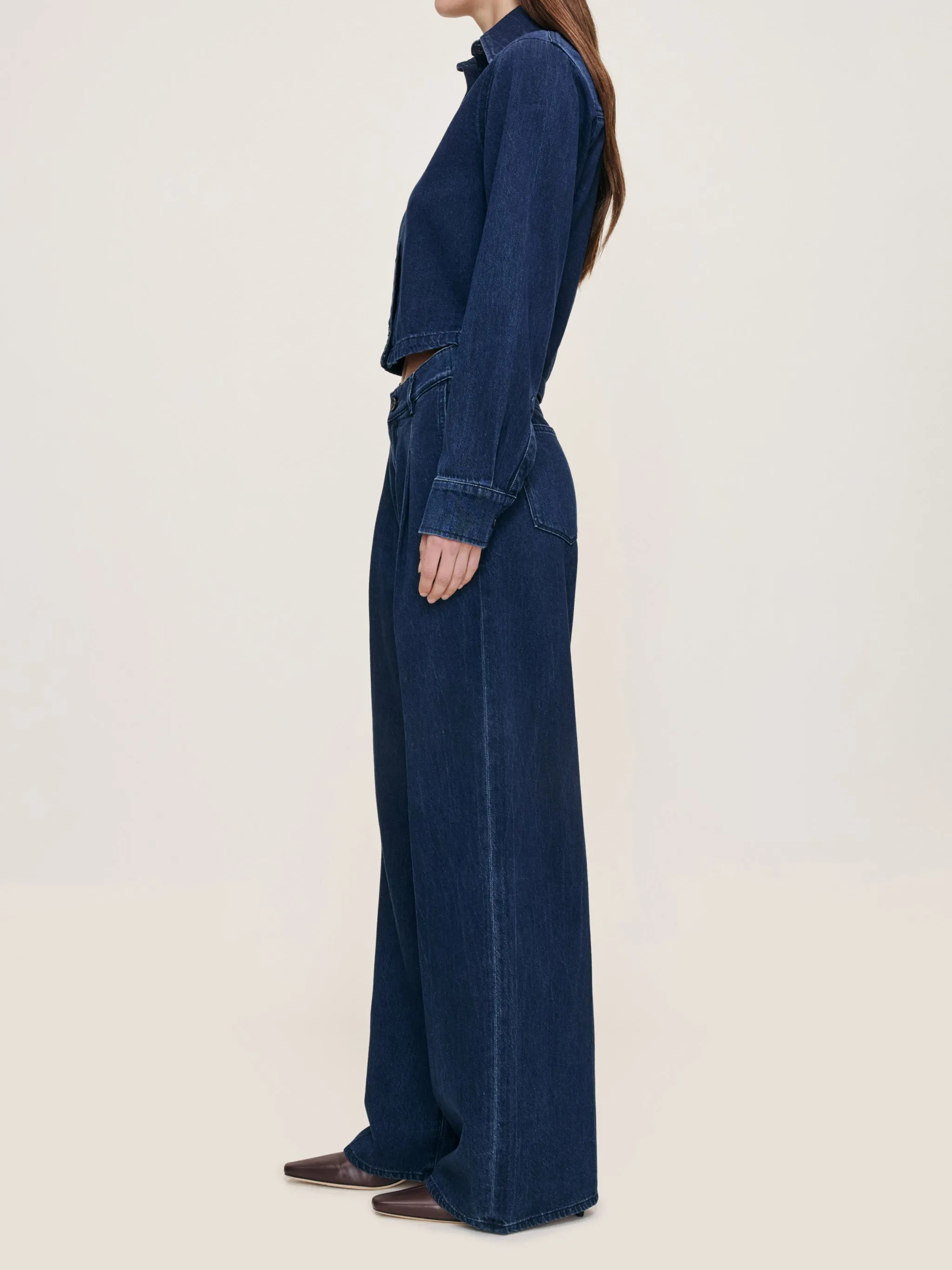 Isabel Wide Leg 31.5" Jeans | Rain Storm sold by DL1961 product image thumbnail 3