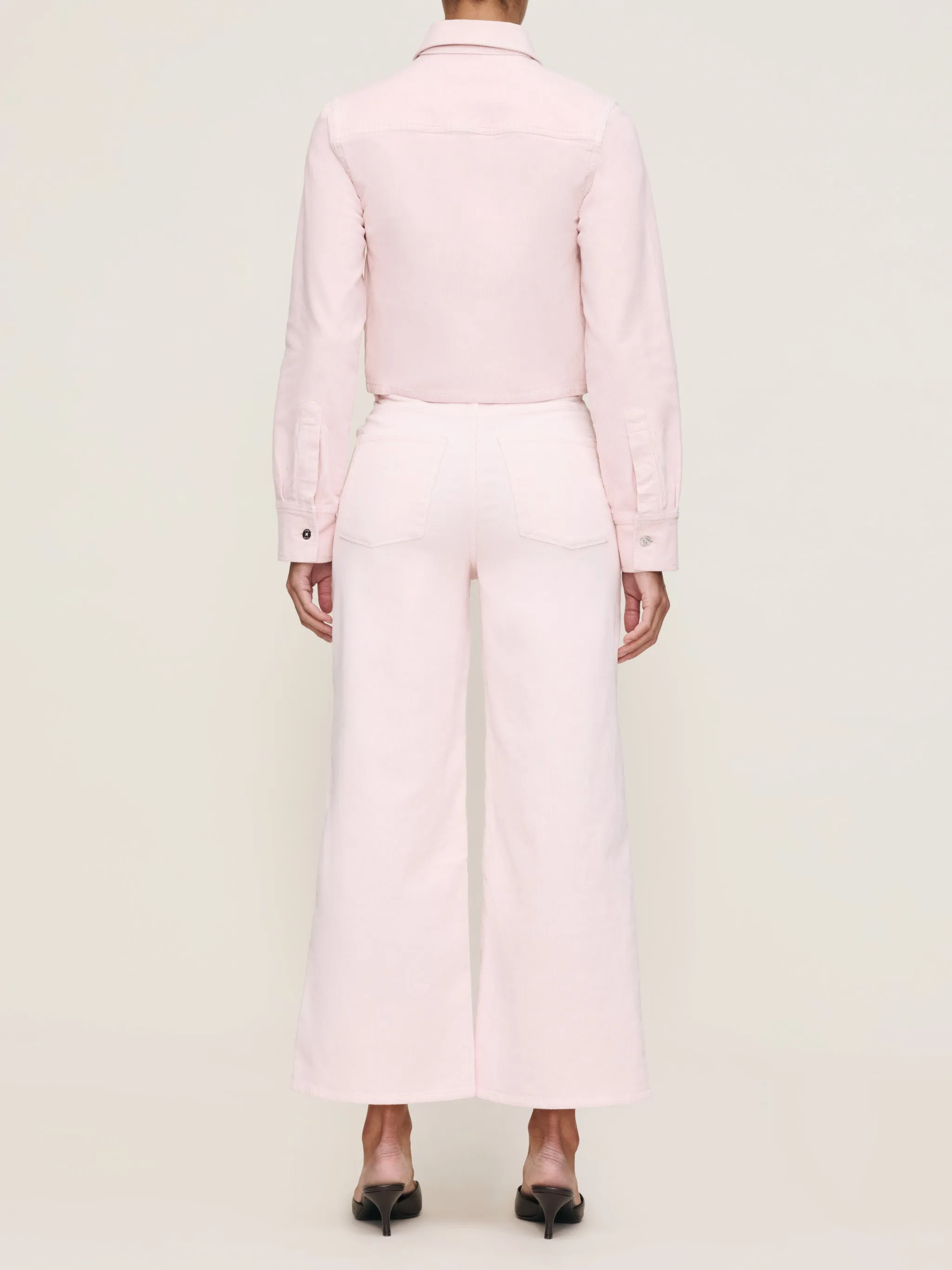 Hepburn Wide Leg High Rise Ankle | Powder Pink sold by DL1961 product image thumbnail 3