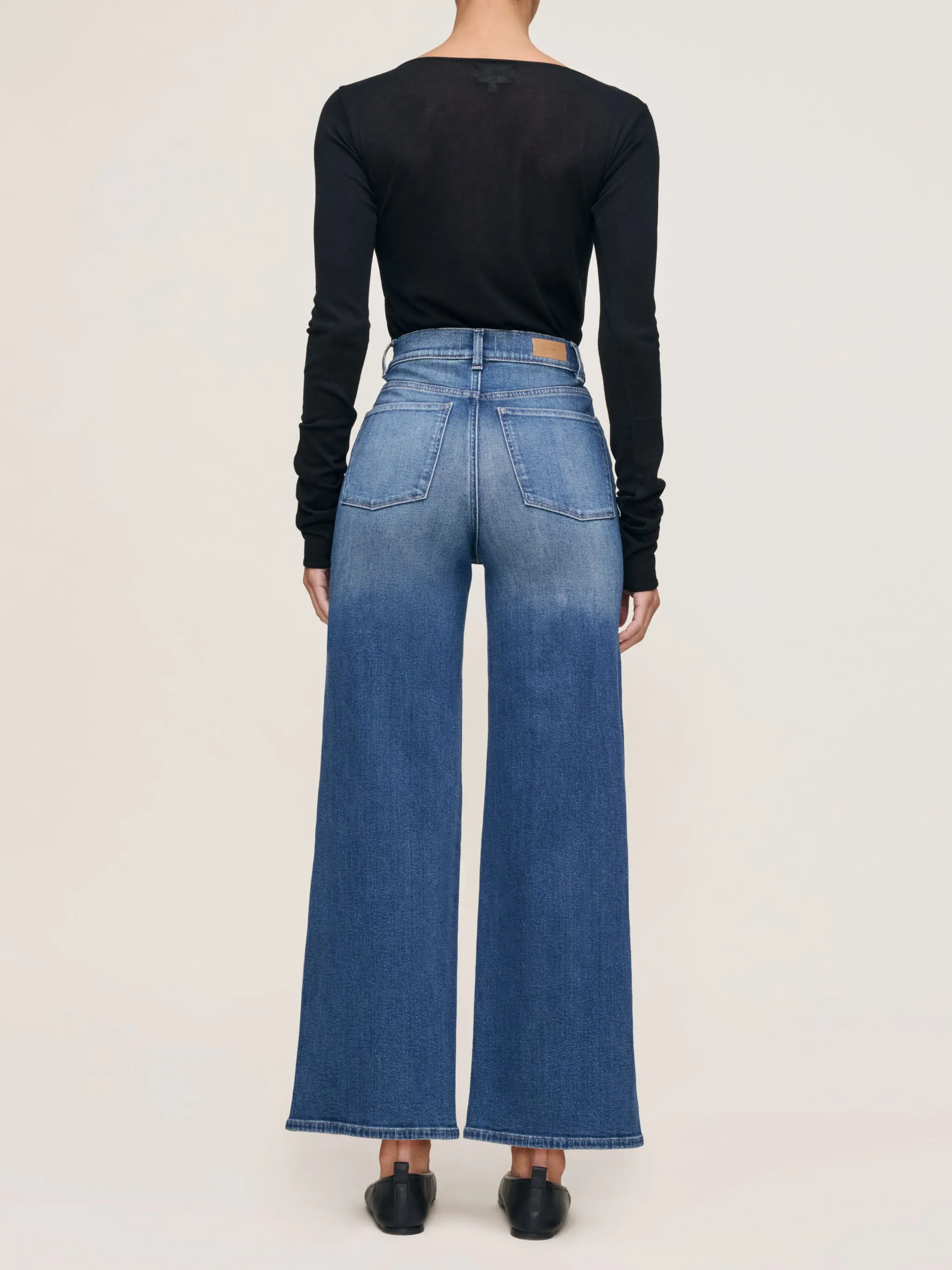 Hepburn Wide Leg High Rise Ankle Jeans | Oceanside sold by DL1961 product image thumbnail 3