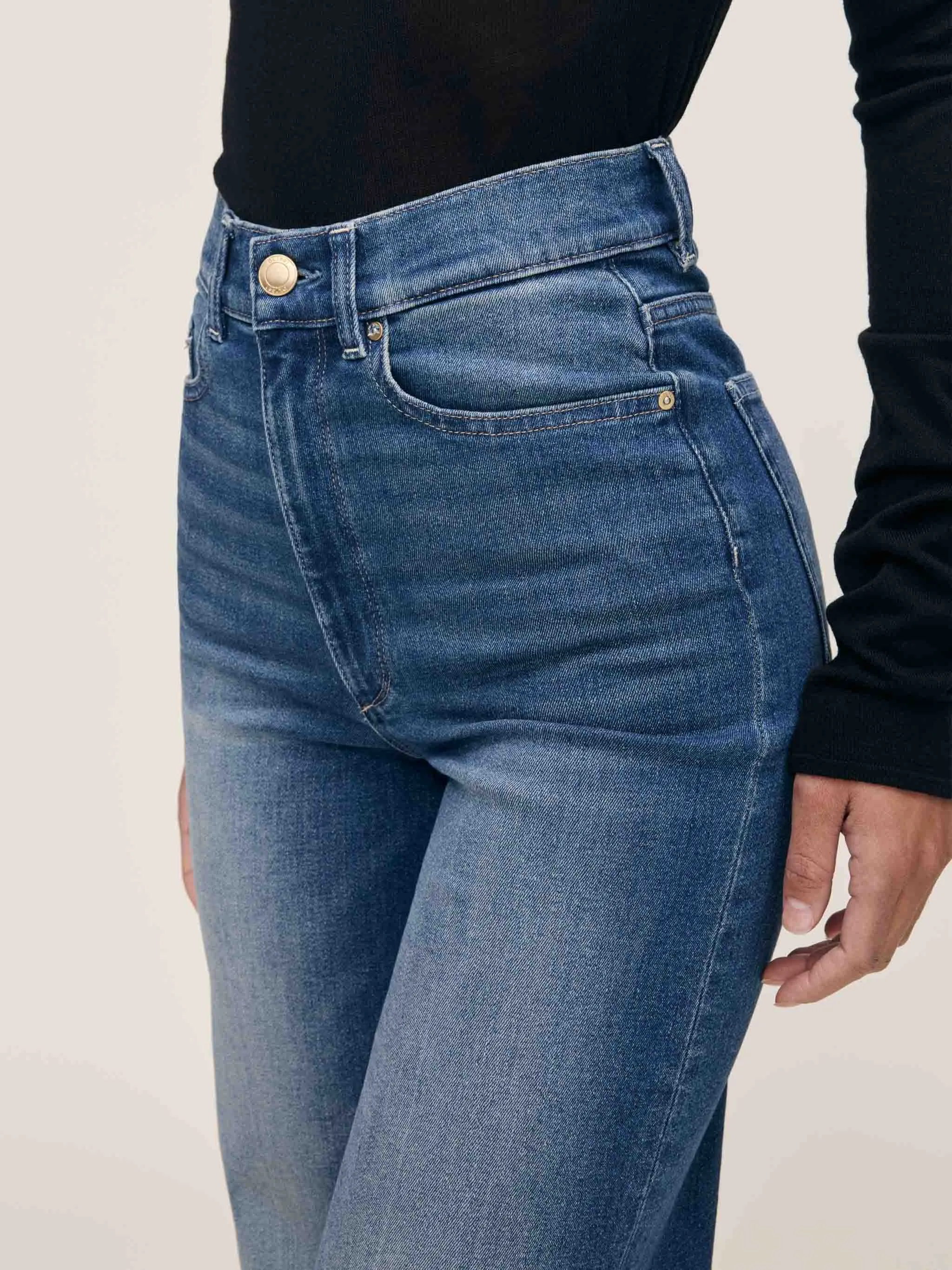 Hepburn Wide Leg High Rise Ankle Jeans | Oceanside sold by DL1961 product image thumbnail 5