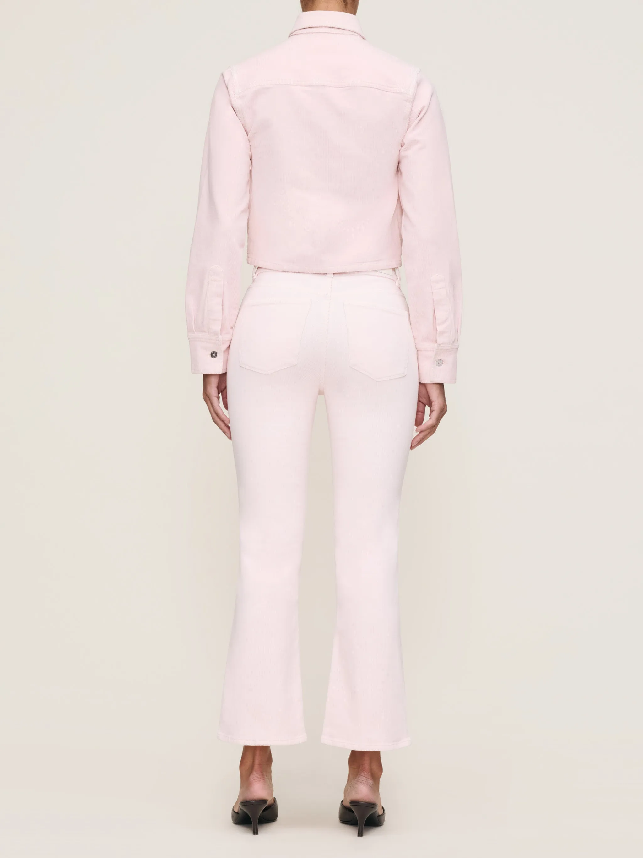 Bridget Boot High Rise Instasculpt™ Crop | Powder Pink sold by DL1961 product image thumbnail 3