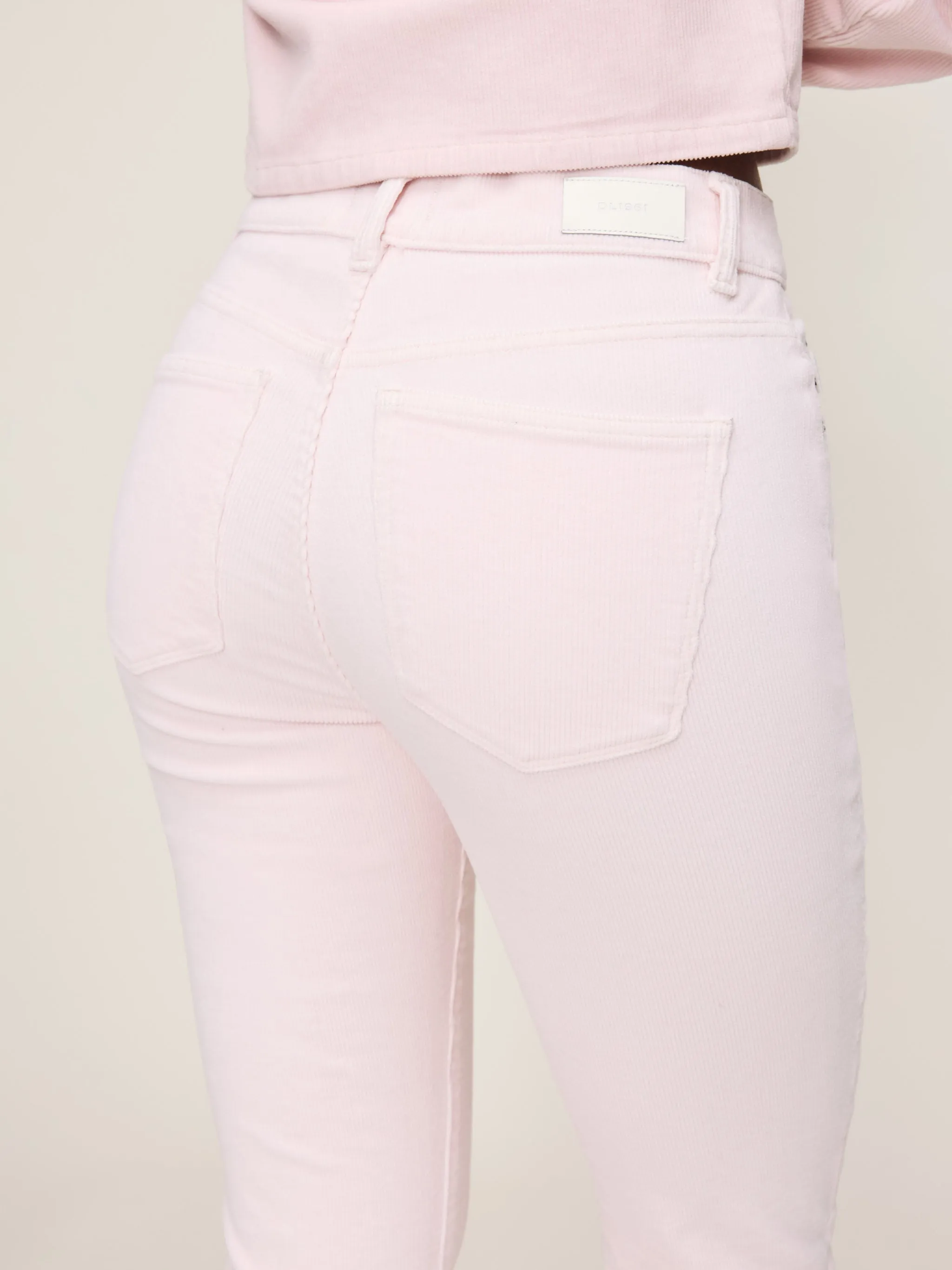 Bridget Boot High Rise Instasculpt™ Crop | Powder Pink sold by DL1961 product image thumbnail 5