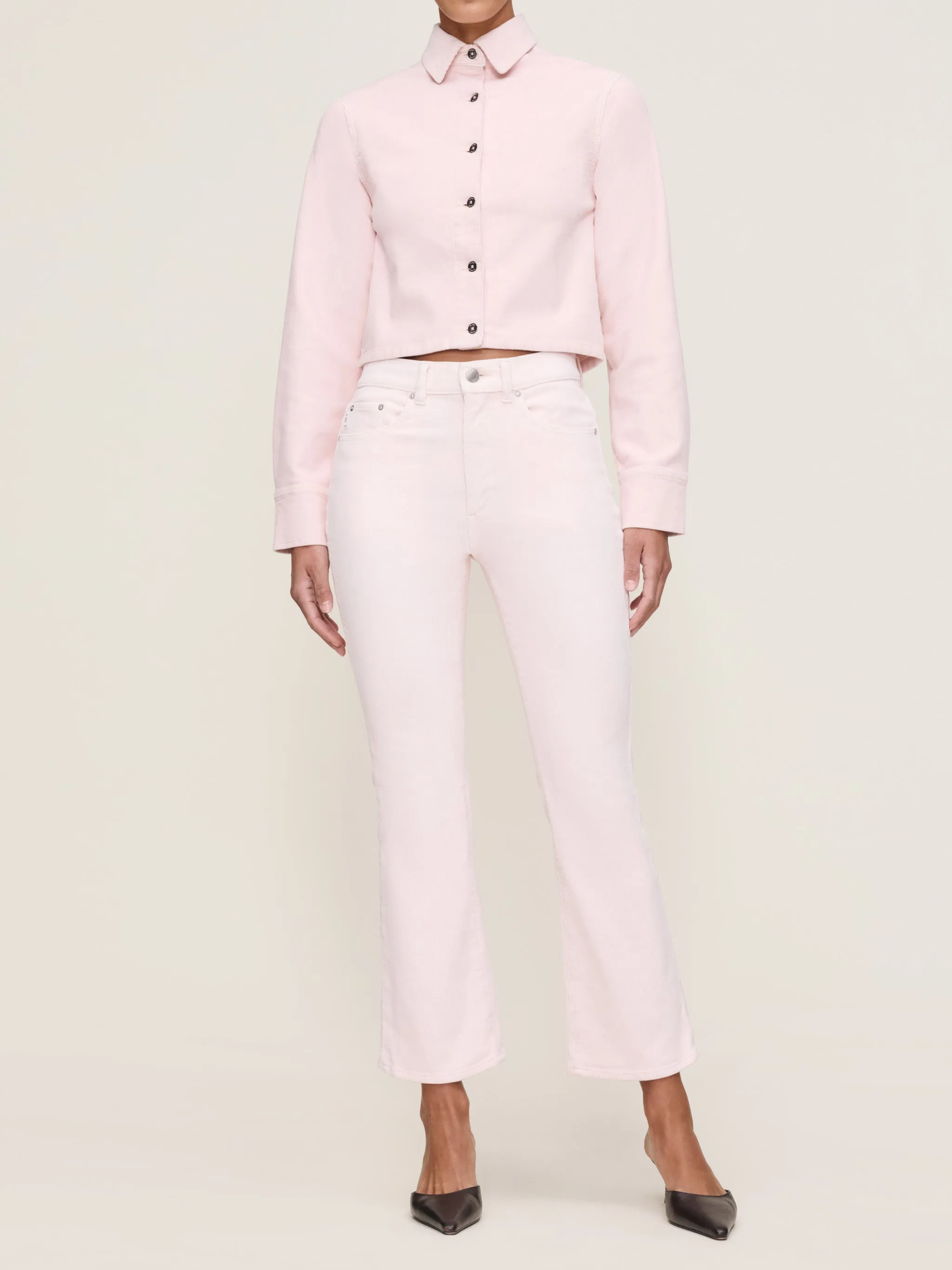 Bridget Boot High Rise Instasculpt™ Crop | Powder Pink sold by DL1961