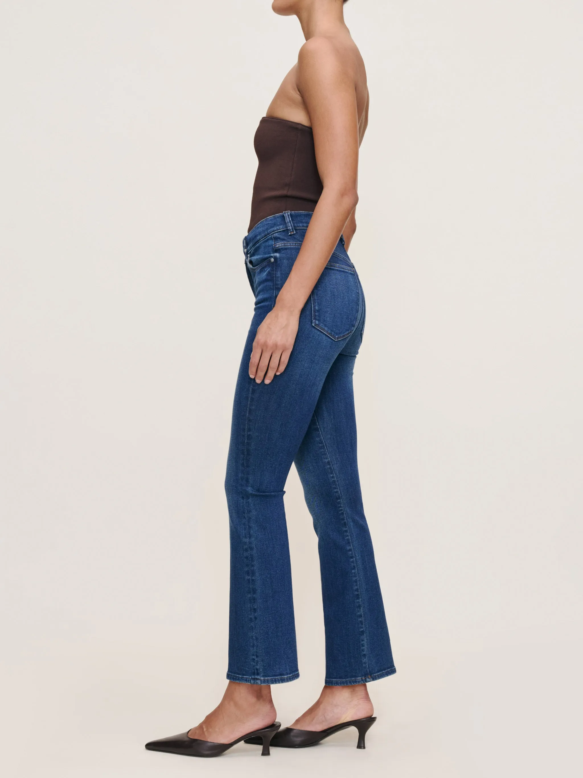 Bridget Boot High Rise Instasculpt™ Crop Jeans | Raindrop sold by DL1961 product image thumbnail 2