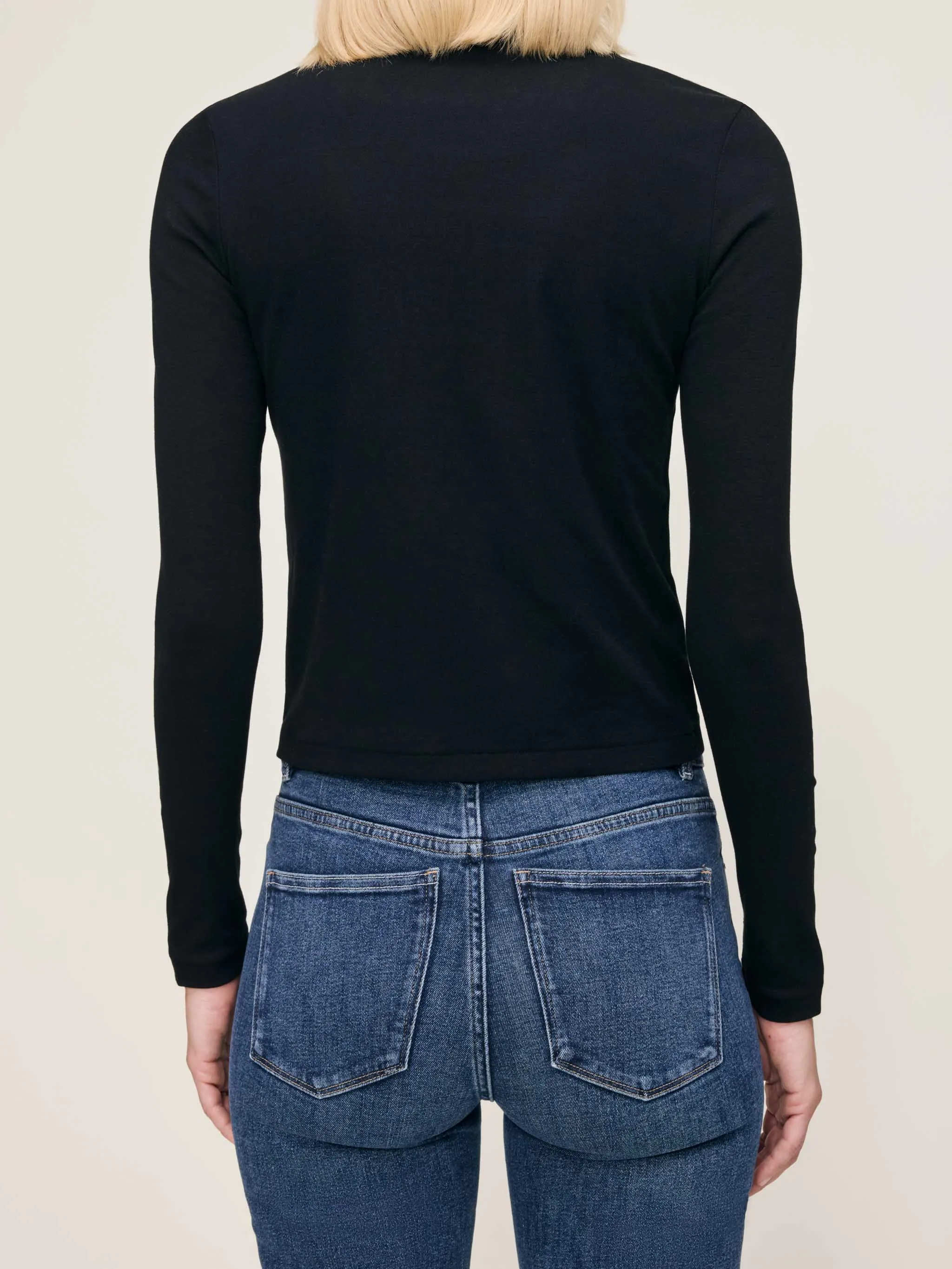 Shrunken Tee Long Sleeve | Black sold by DL1961 product image thumbnail 2