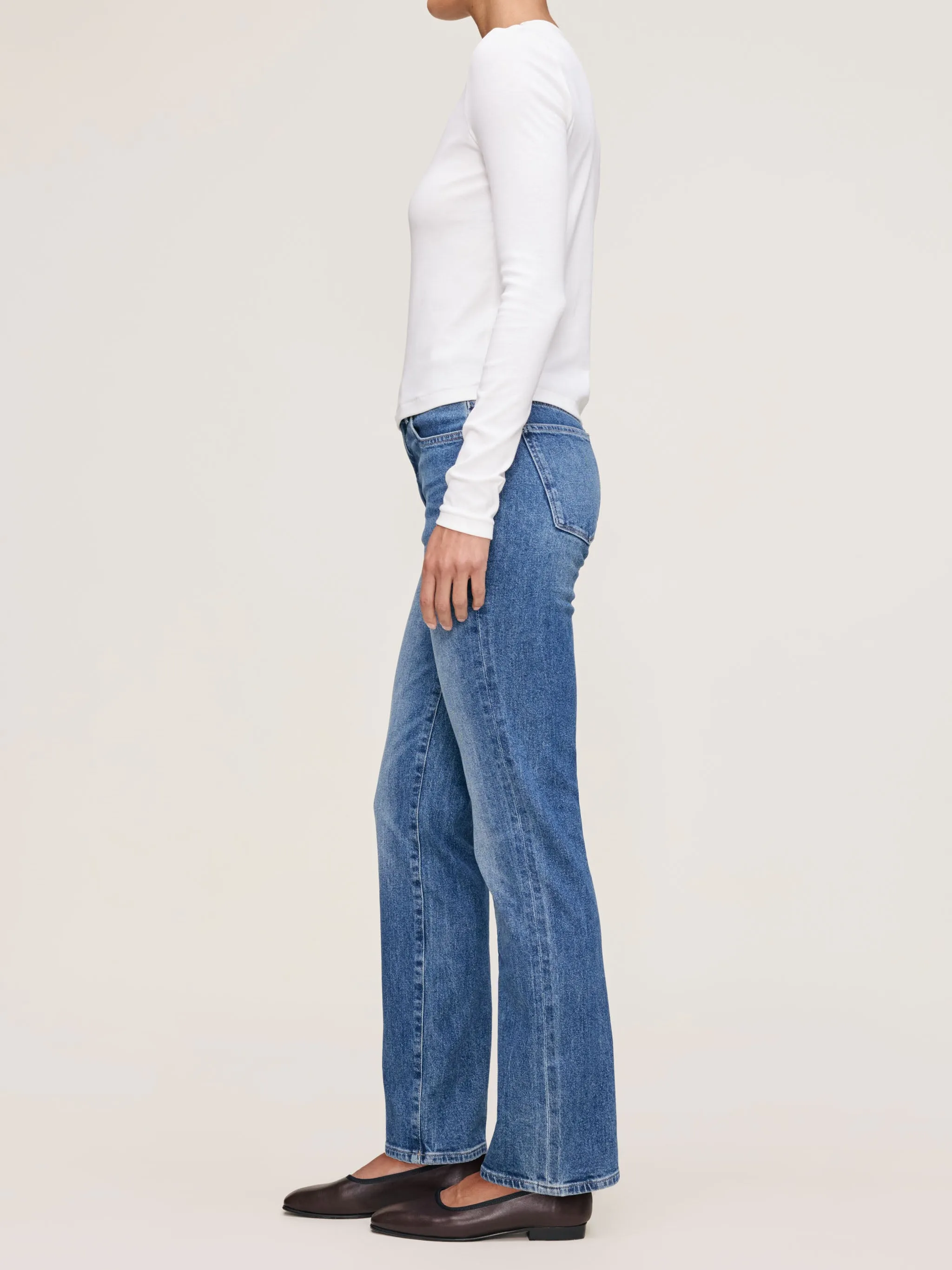 Shrunken Tee Long Sleeve | White sold by DL1961 product image thumbnail 4