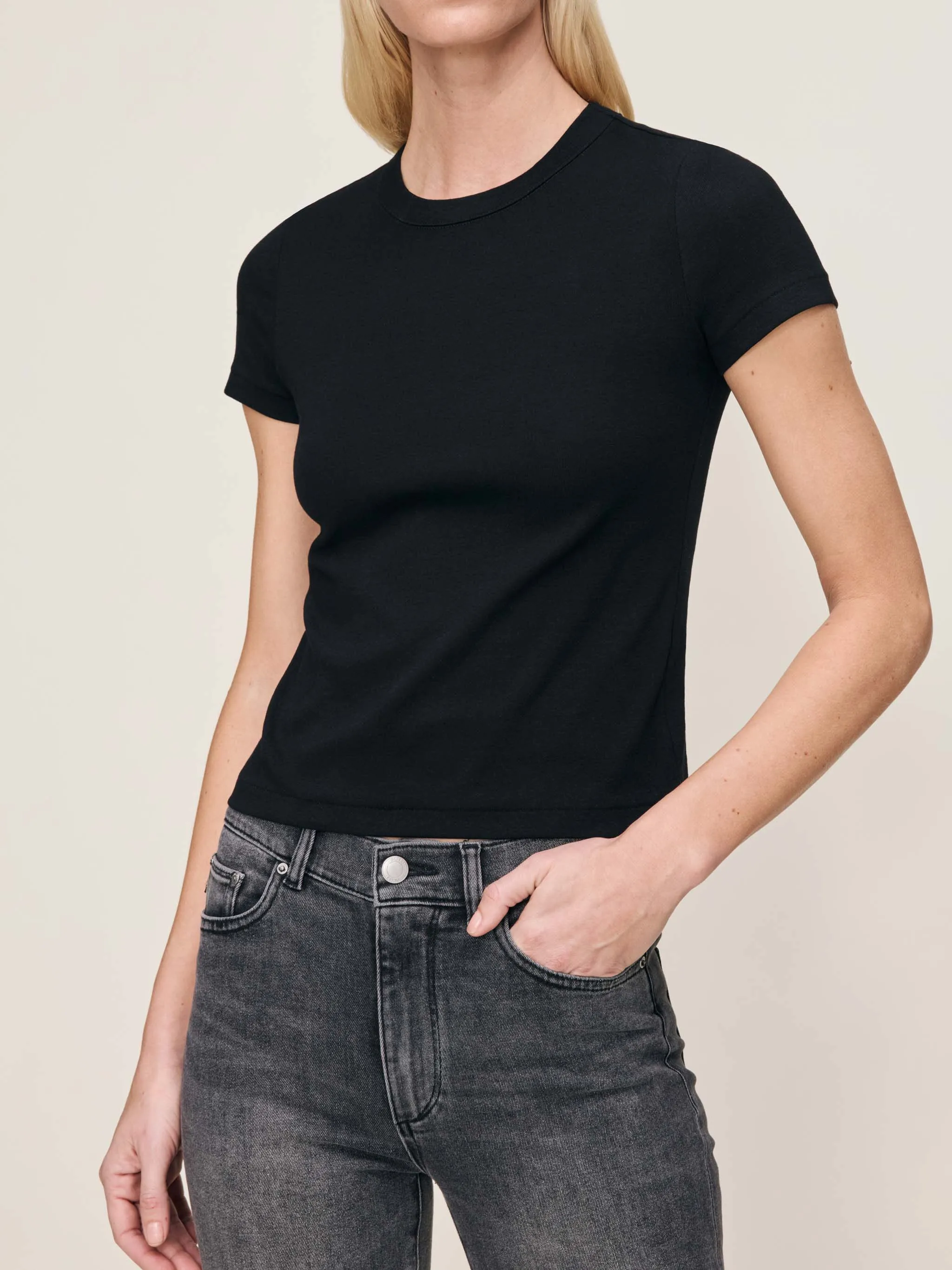 Shrunken Tee | Black sold by DL1961