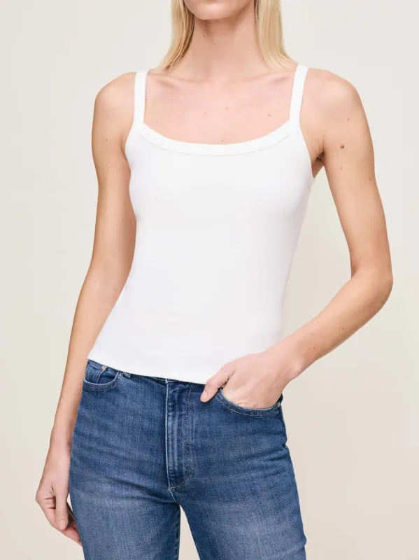 Ribbed Tank |  White sold by DL1961