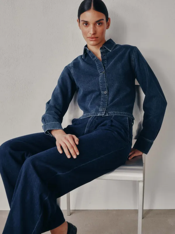 Montauk Shirt Long Sleeve |  Rain Storm sold by DL1961